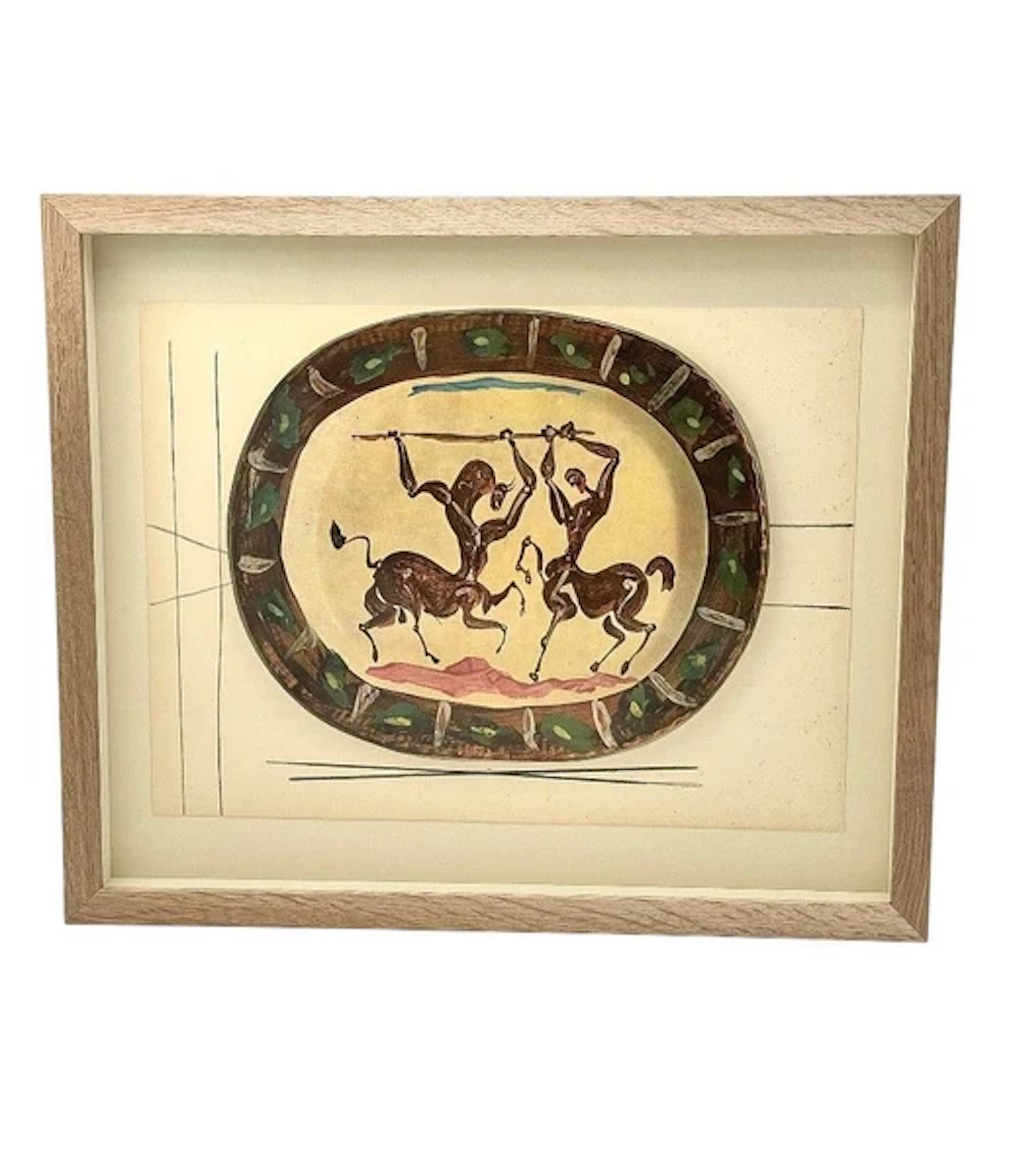 Copy - A framed lithographic plate from the 1948 Swedish, limited