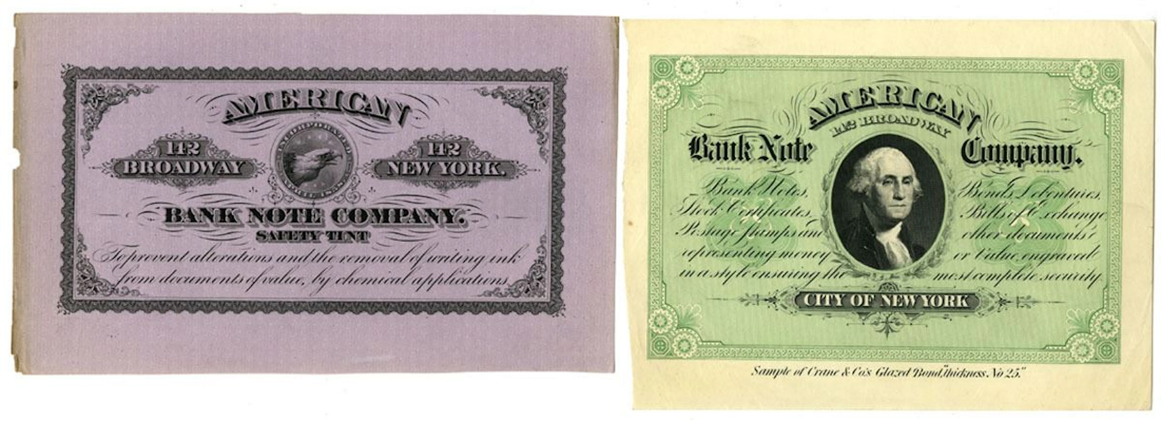 NY. ABNC, Advertising Note and Paper Label, ND (ca.1860-80s)