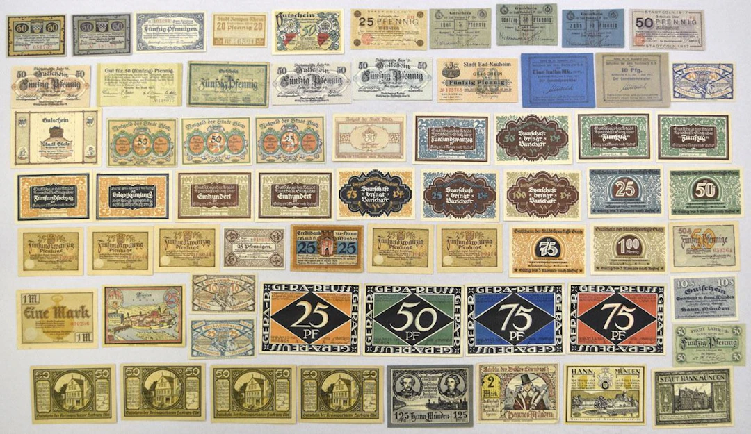Germany. German Municipalities, 1917 to 1922, Issued Notgeld Banknote