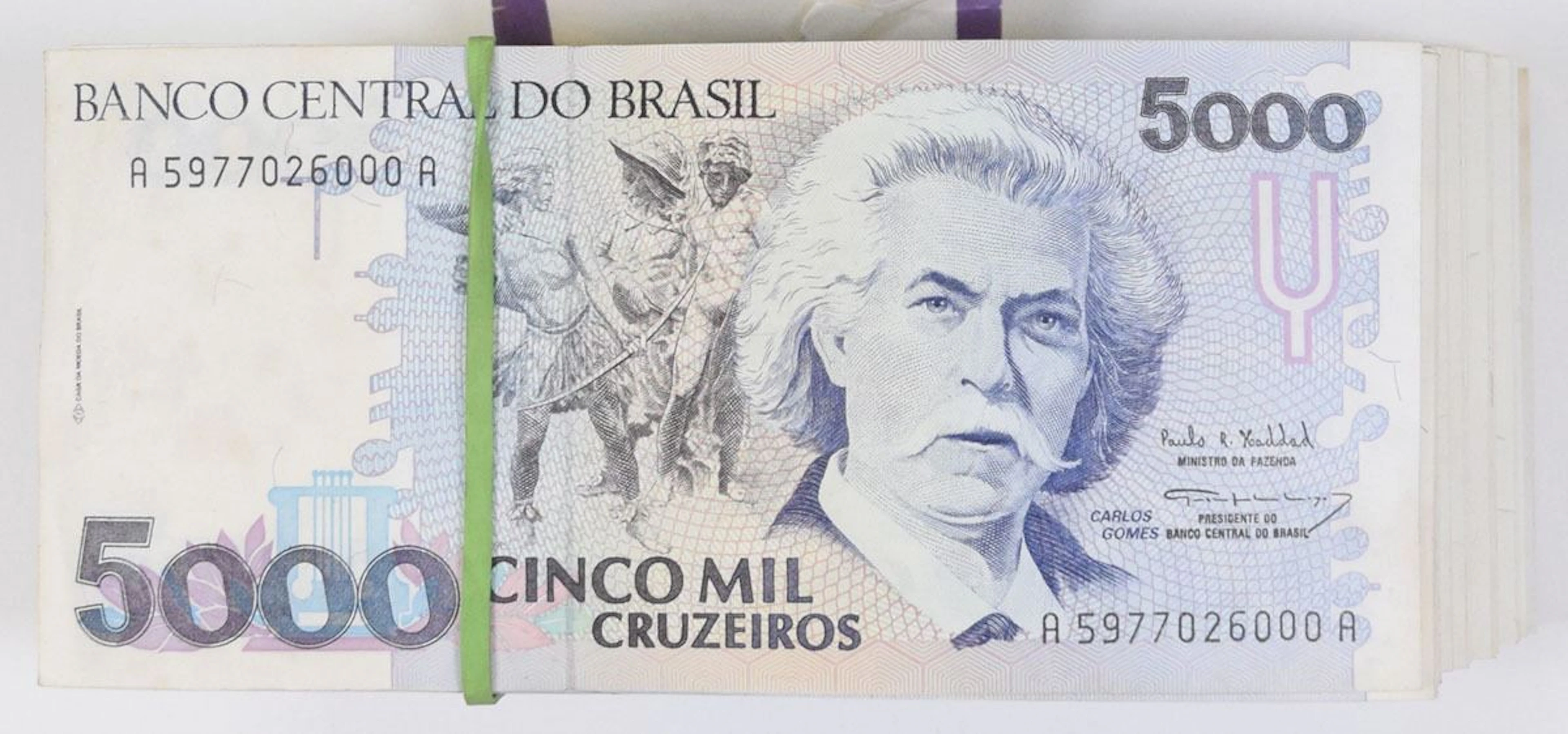 Brazil. Banco Central do Brasil, ND (1993), Issued pack of Close to 500 Notes.