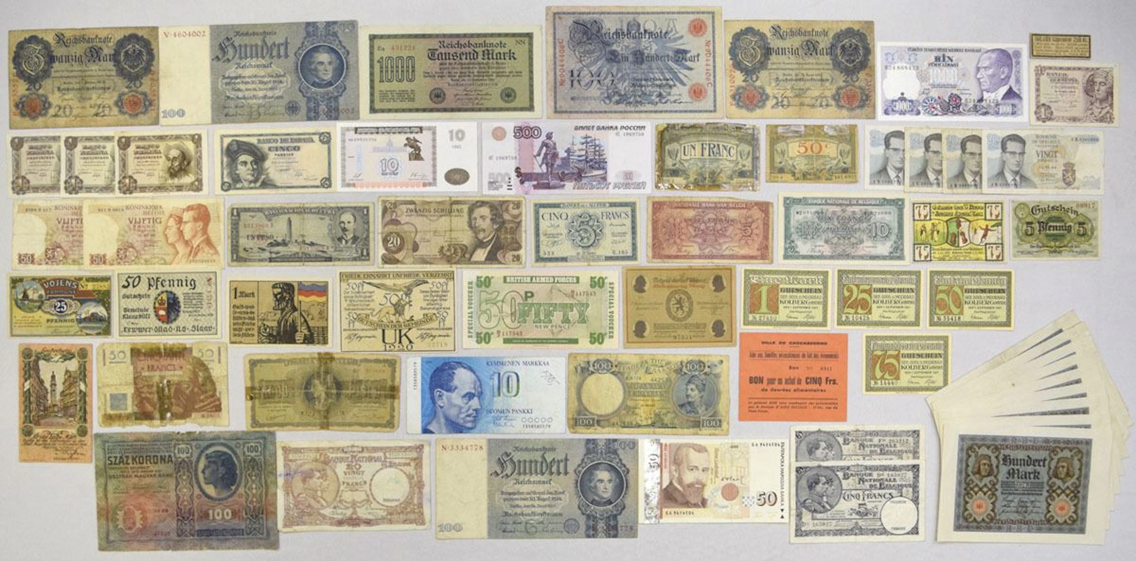 European & World Banknote Collection, 1908 to 2006