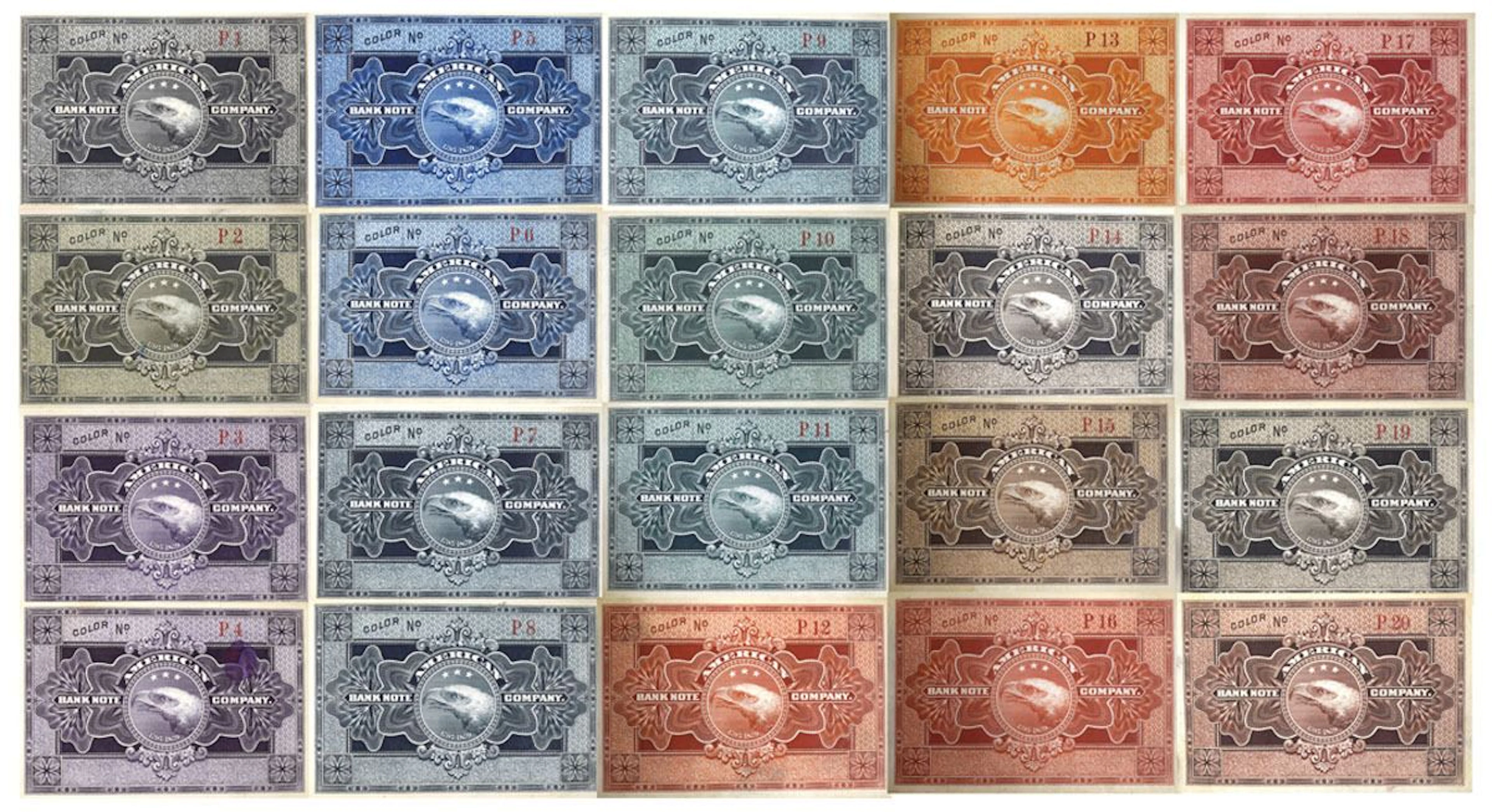NY. ABNC, Color Sample Booklet, "No.21", 20 Pages