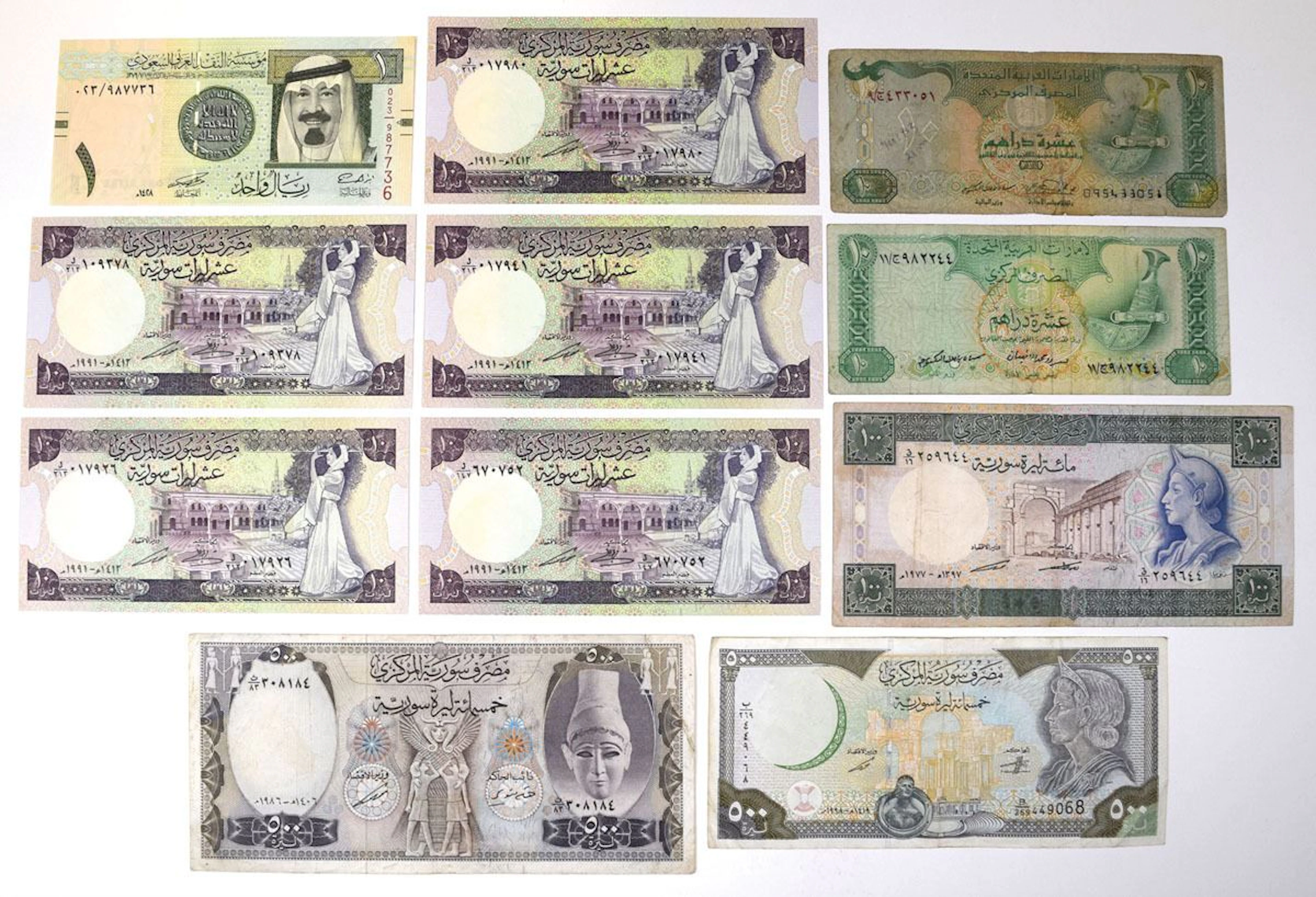Middle East, 1982 to 2007 Issued Banknote Collection.