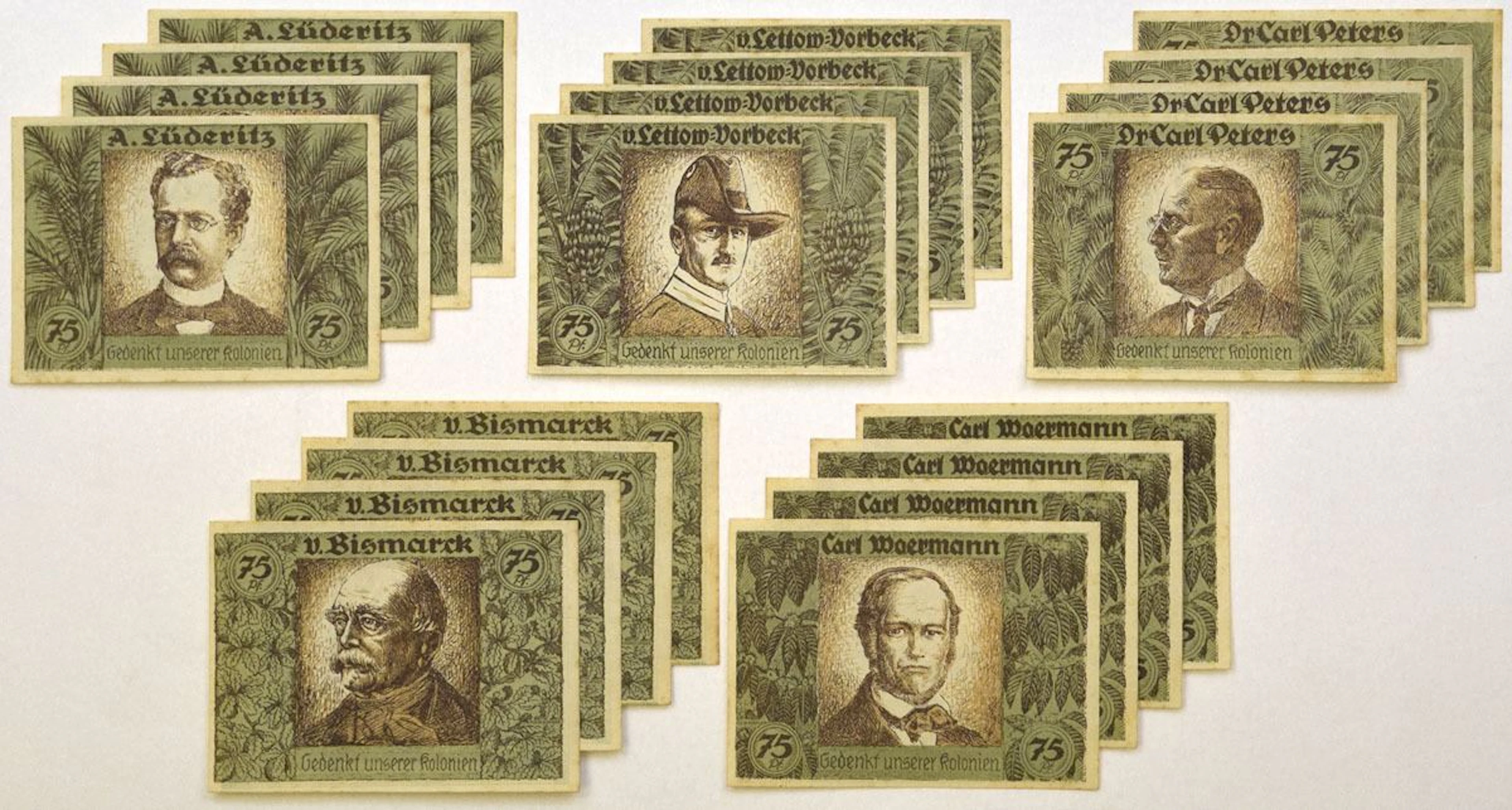 Germany. Hamburg & Bremen, 1921, 75 Pfennig Colonial Memorial Notgeld