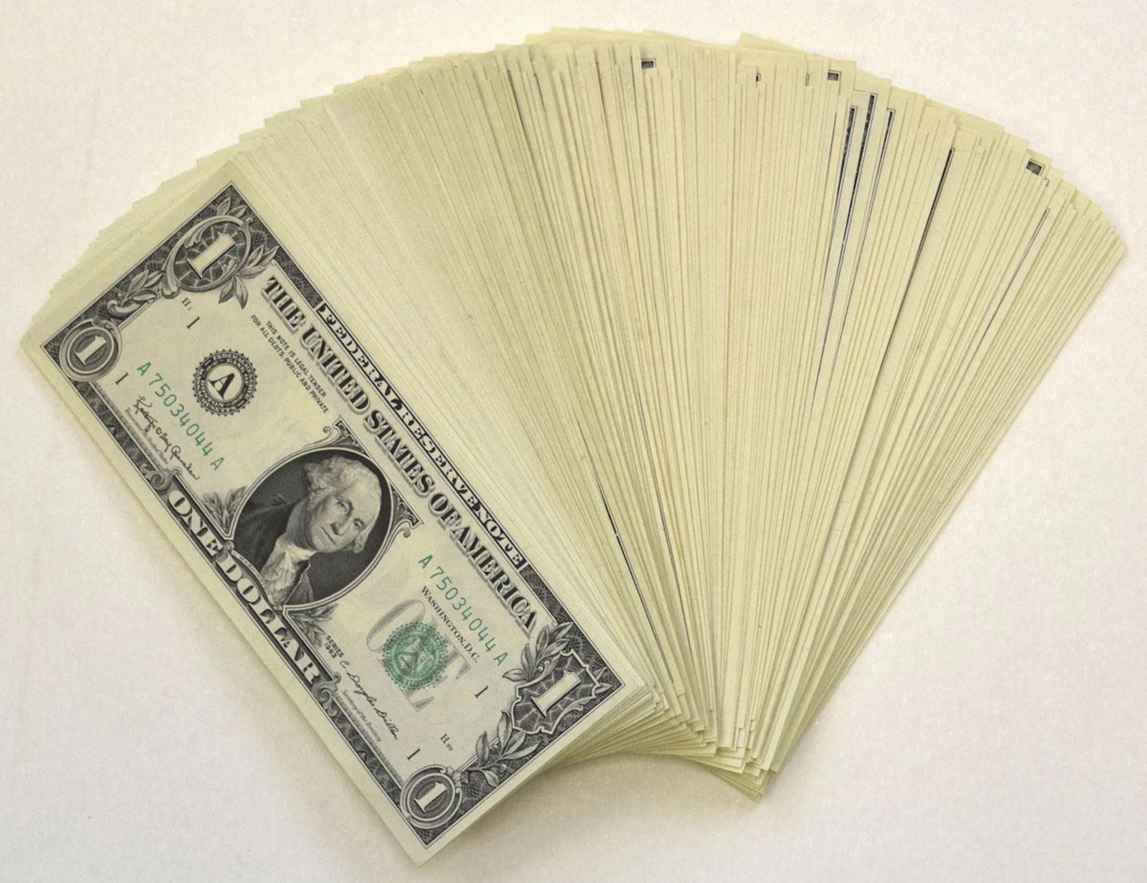 U.S., F.R.N., $1, Series 1963 to Series 1995, Issued Banknote Assortment.