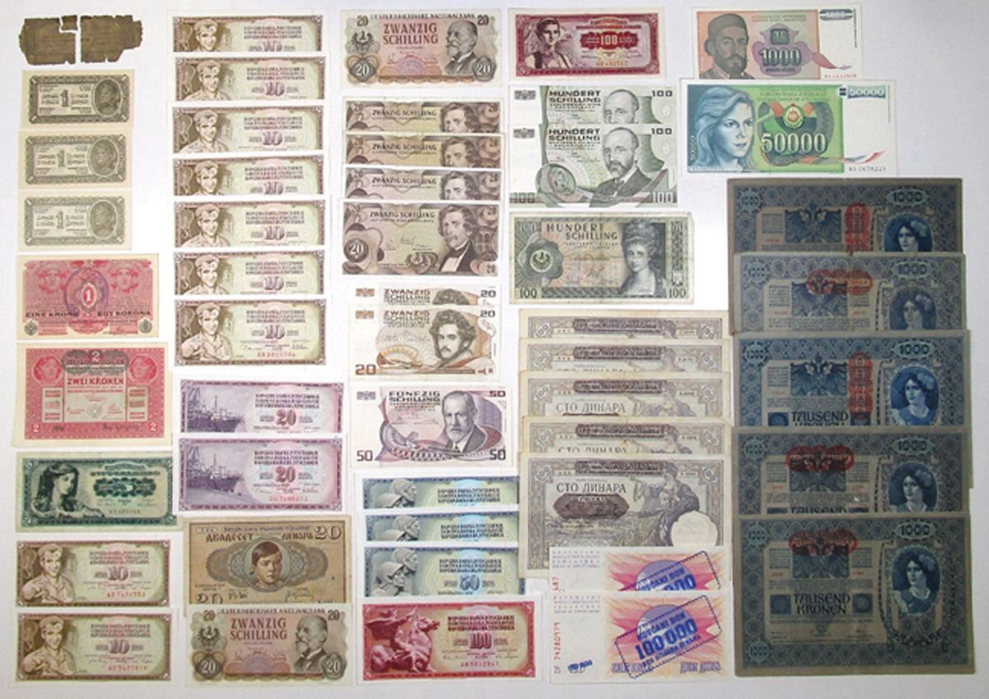 Austria and Southeastern Europe. Issued Banknotes from the Balkan