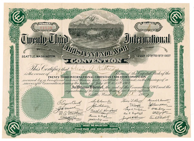 WA. Twenty-Third International Christian Endeavor Convention, 1907