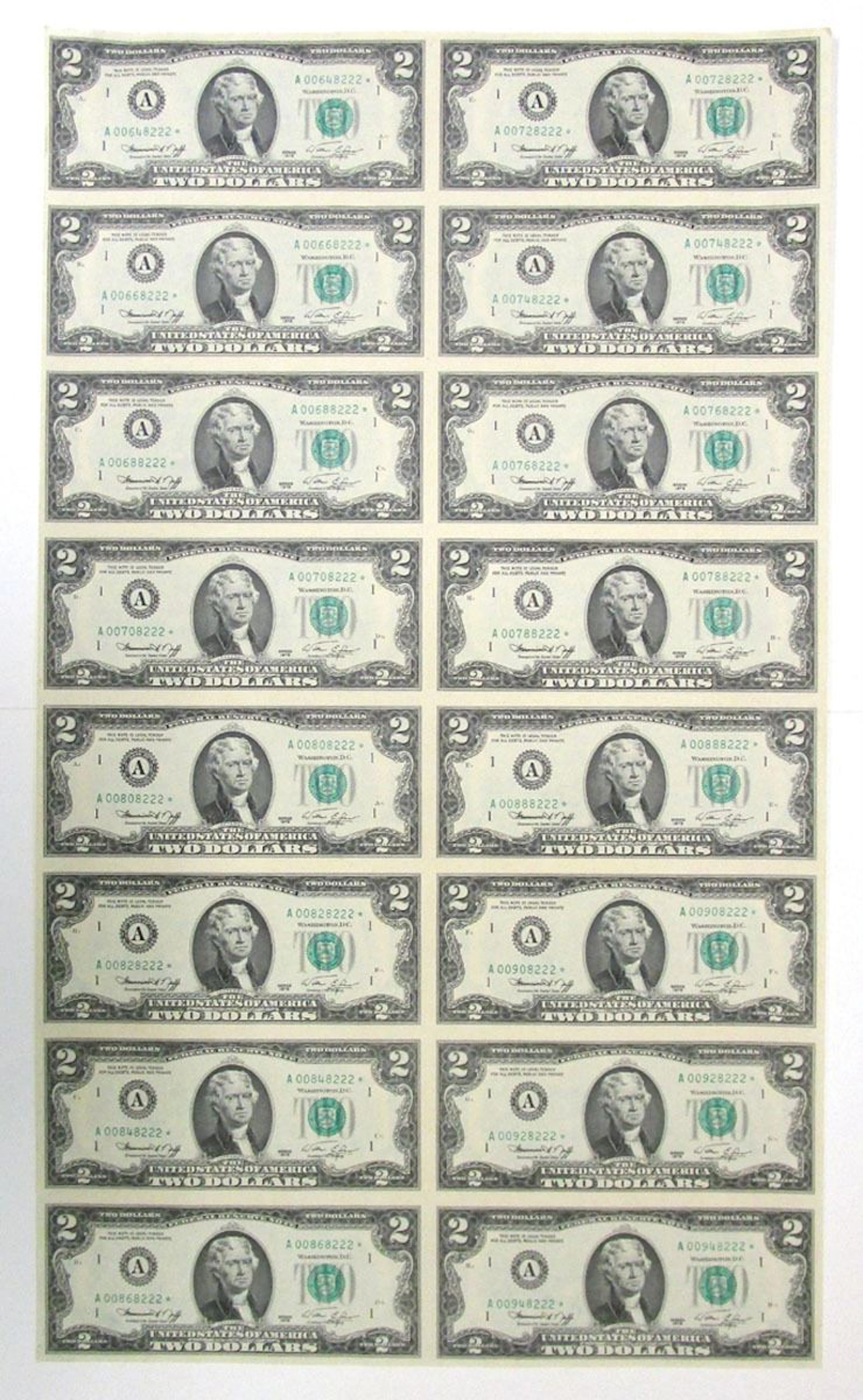 U.S., F.R.N., $2, Series of 1976, Fr#1935A* District A - Boston, MA.