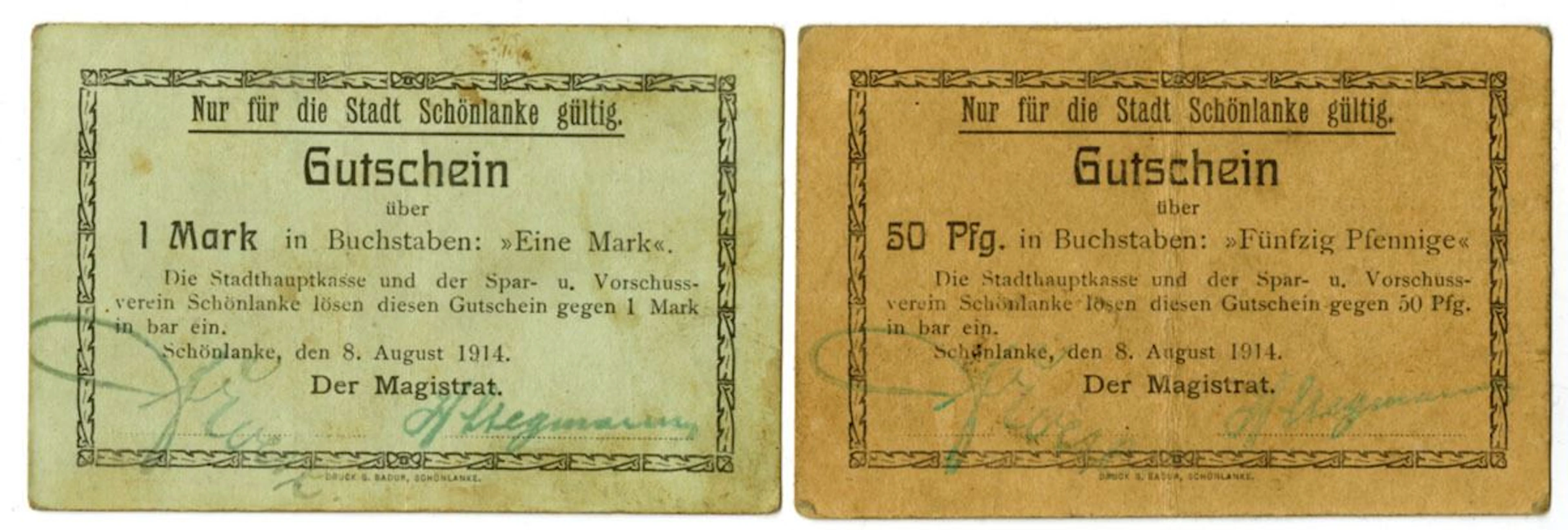 Germany & Poland. Municipal Treasury and Savings & Loan Association