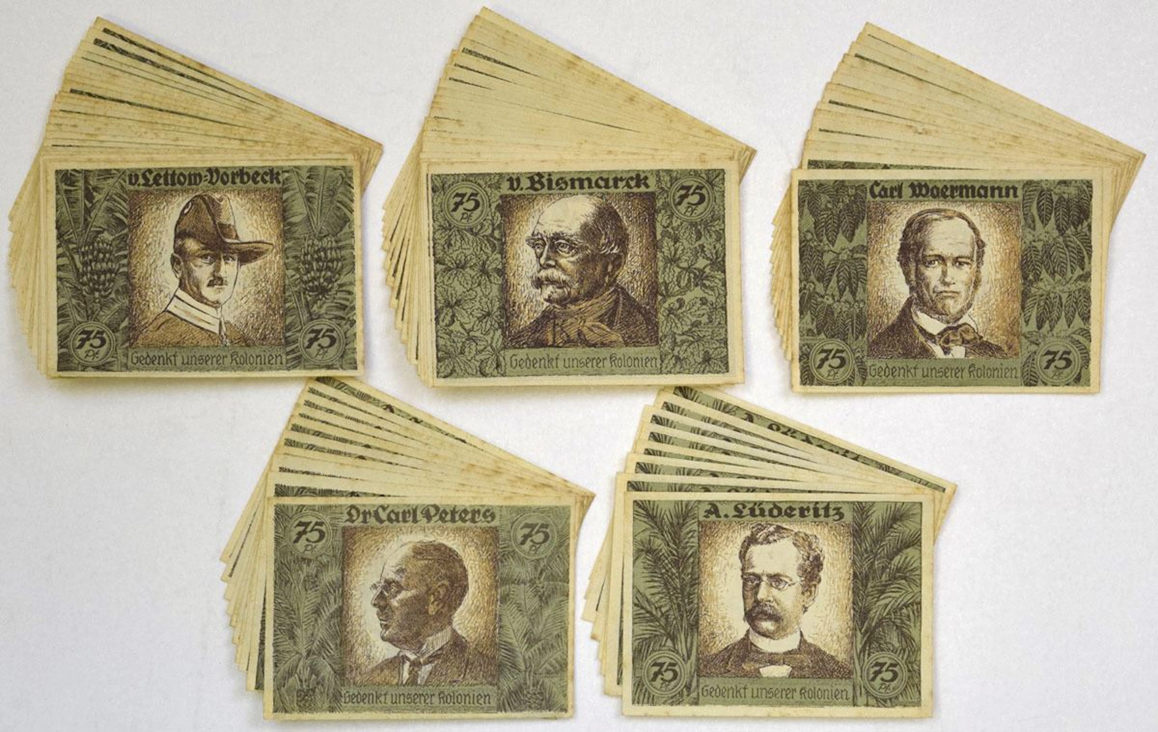 Germany. Hamburg & Bremen, 1921, 75 Pfennig Colonial Memorial Notgeld