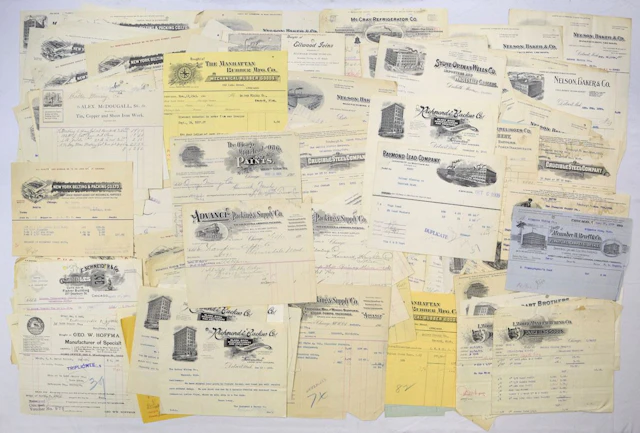 Industrial & Manufacturing Business Correspondence, 1900 to 1930