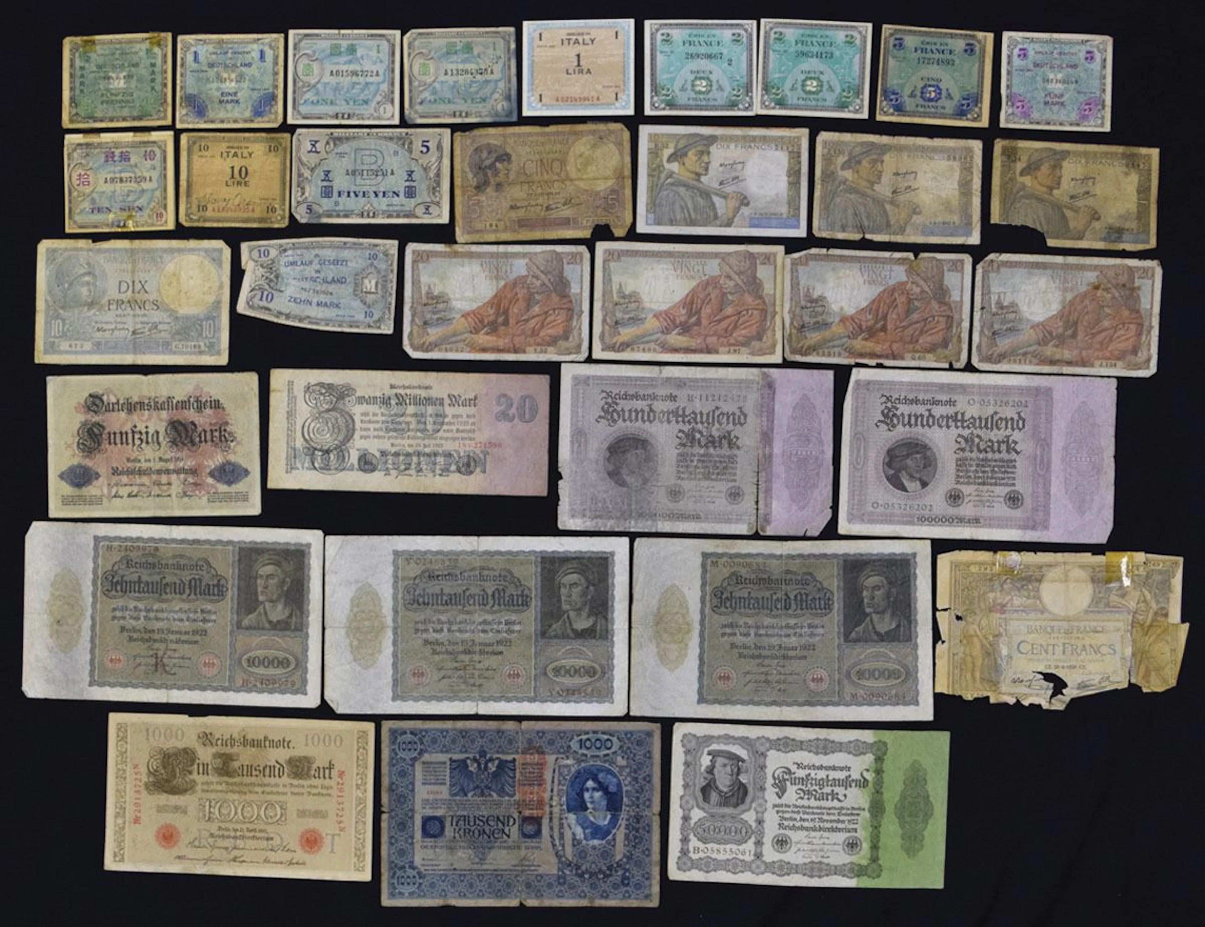 World War II Era Banknotes, 1910 to ND (1945).