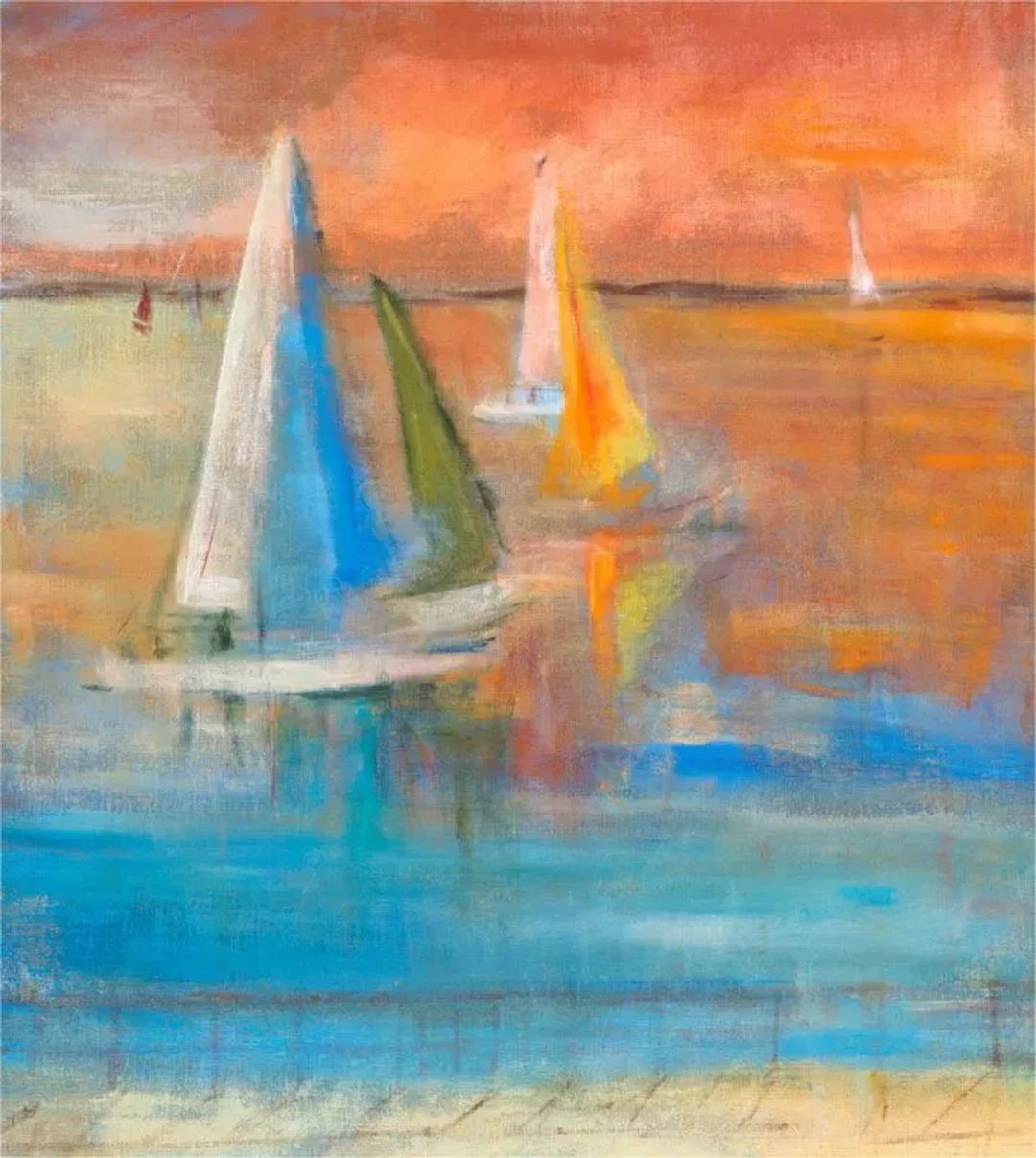 Viktoria Hallenius ”Sailing into the-night” Gicleéprint