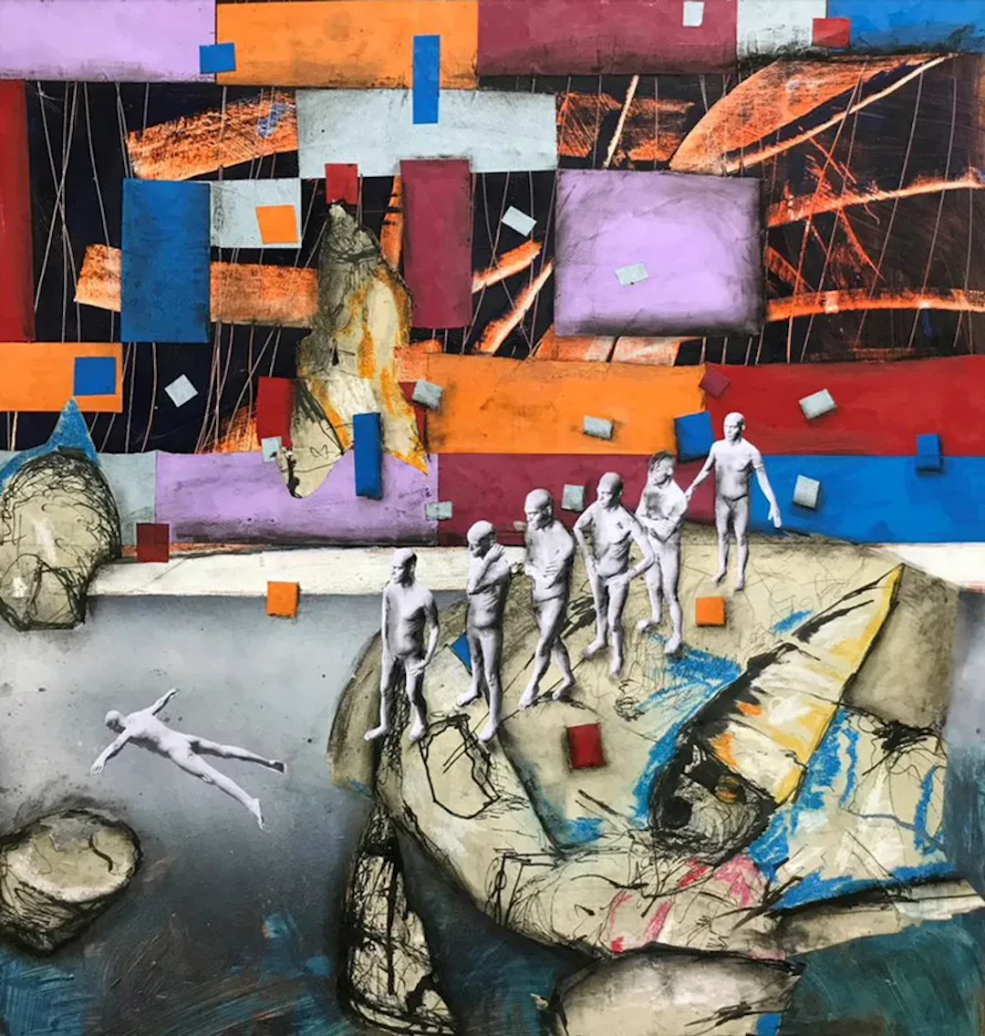 Jussi Meuronen ”Leap of faith” Mixed media