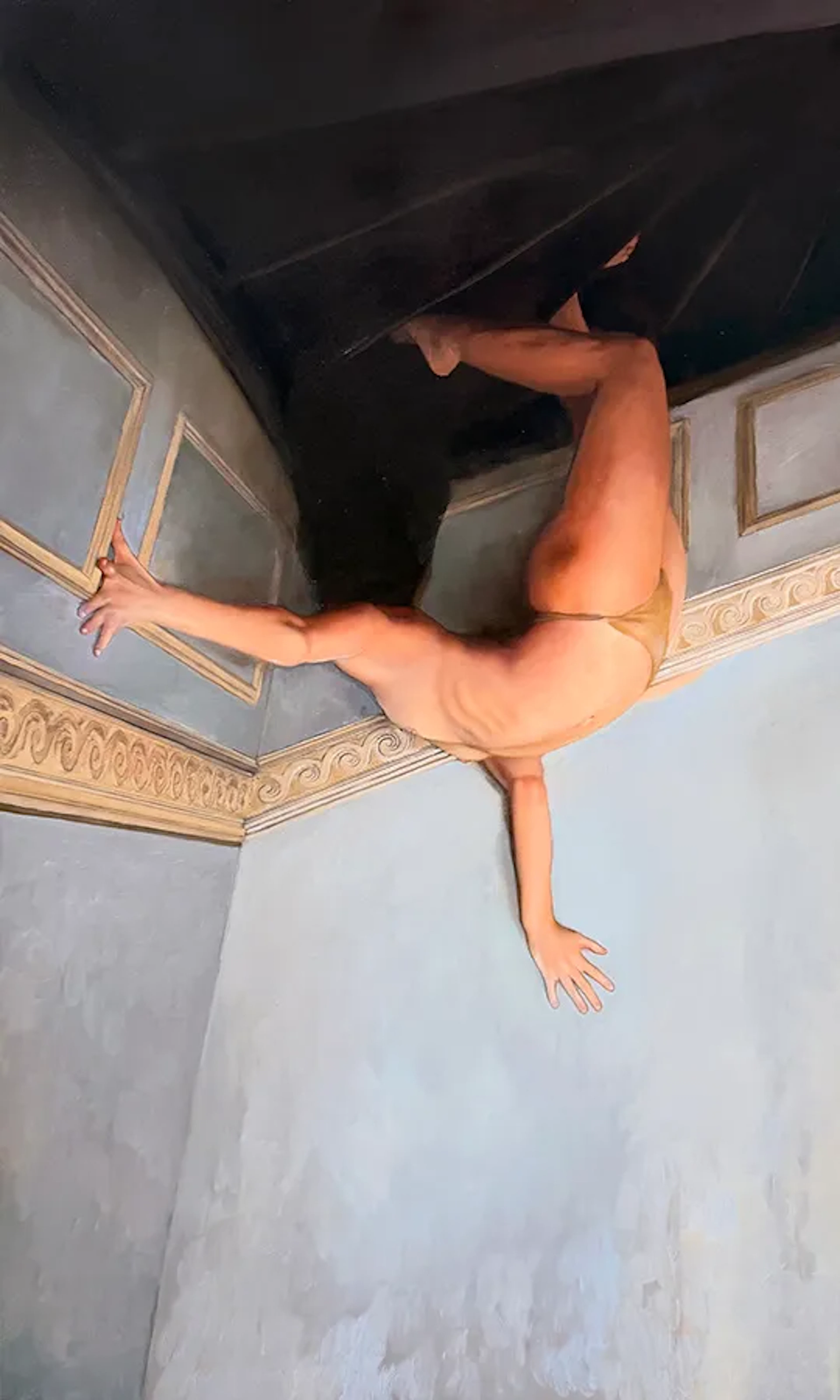 Jon Holm ”Exorcismus ” oil painting on canvas