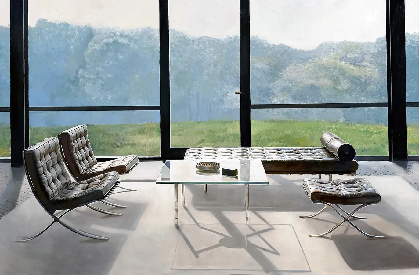 Jon Holm ”The Black Box” oil painting on canvas