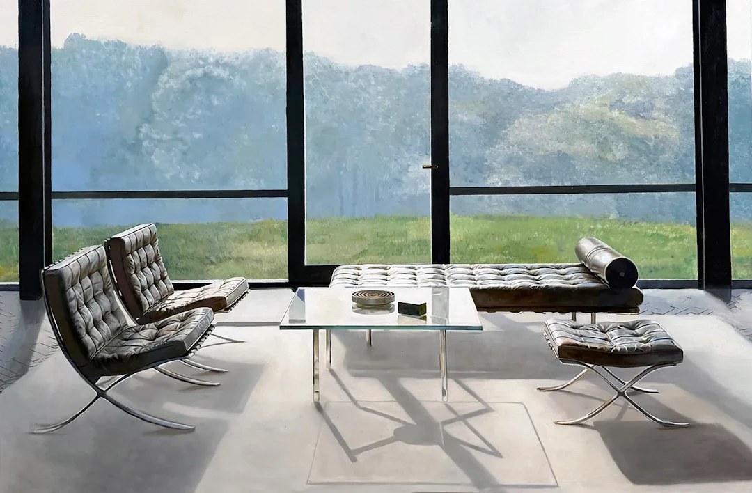 Jon Holm ”The Black Box” oil painting on canvas