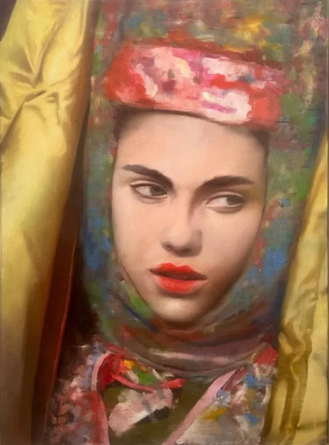 Jon Holm ”The golden sweep” Oil on canvas