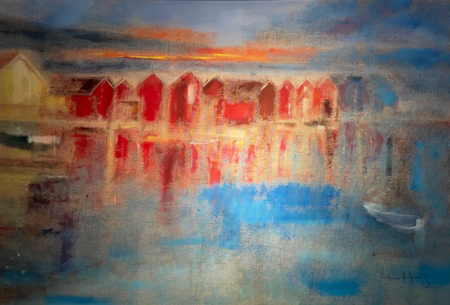 Viktoria Hallenius ”Summer Nights” oil painting