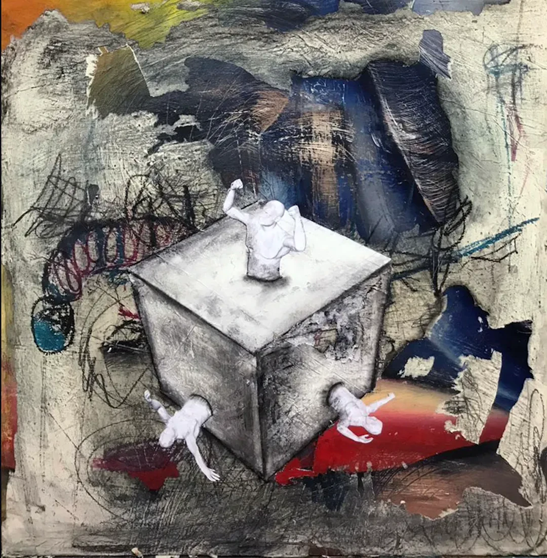 Jussi Meuronen ”Cube ” Mixed media