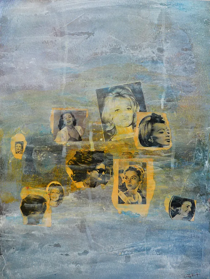 Robert Van Bolderick ”Filmstars III” mixed media