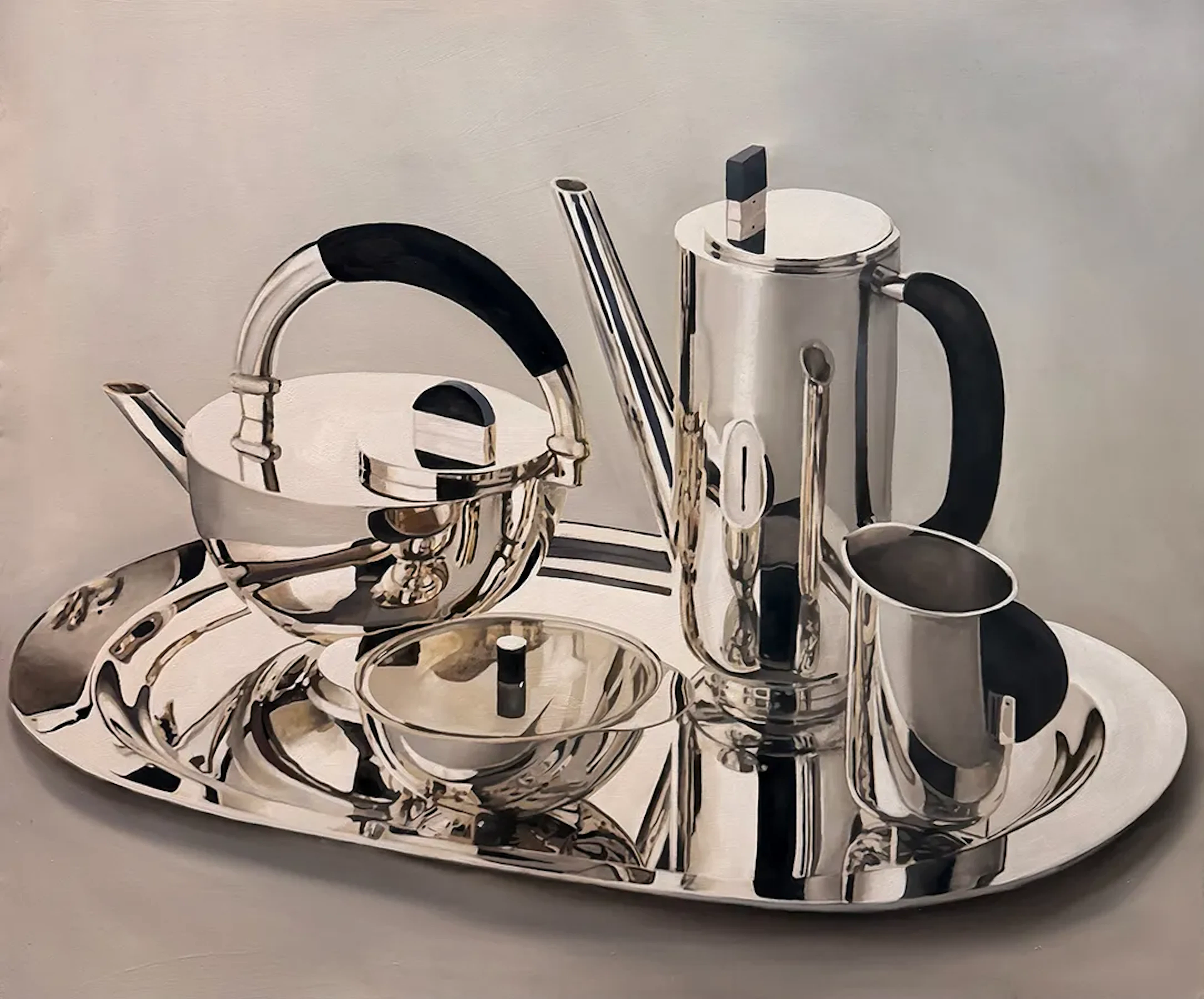 Jon Holm ”The Brandt´s silver” oil on canvas