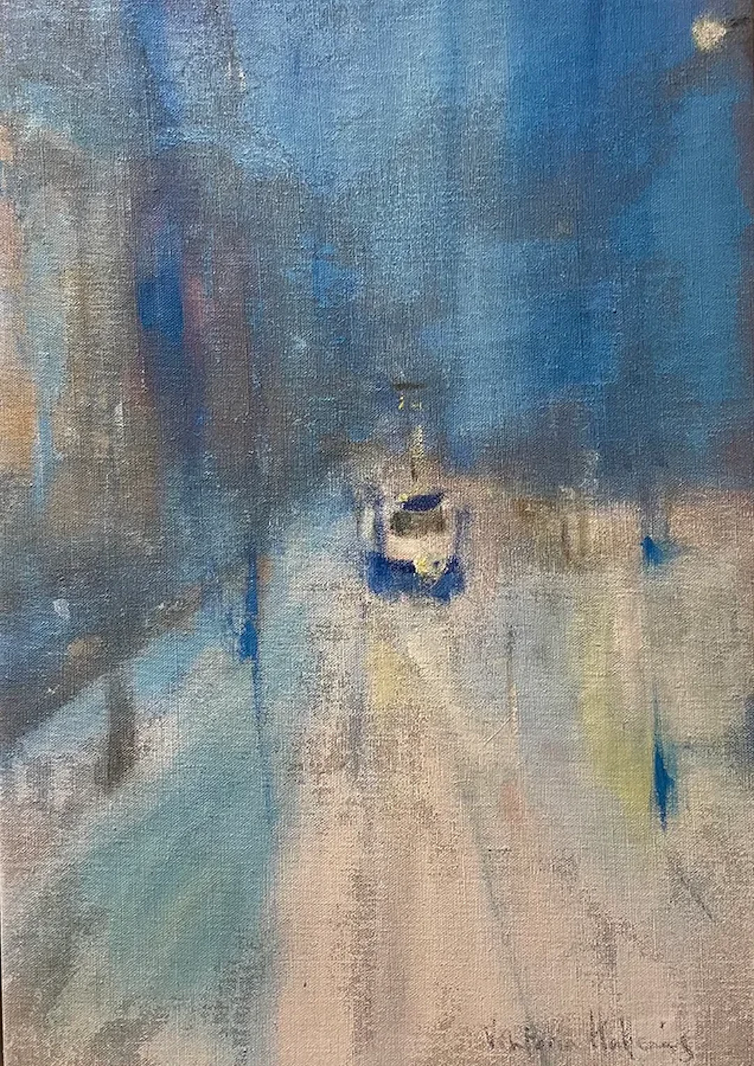 Viktoria Hallenius ”Spårvagn i snöyra” SOLD