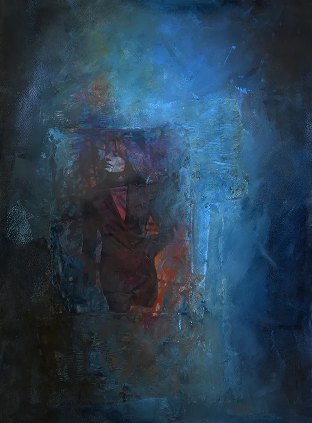 Robert Van Bolderick ”Cinematic-life-llI” mixed media