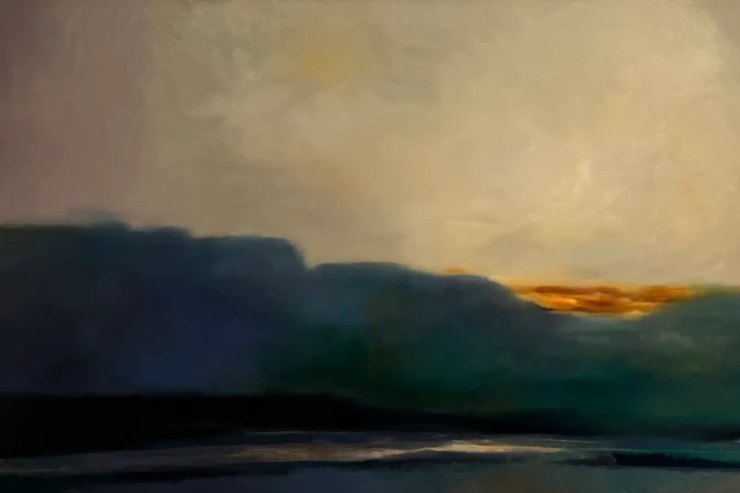 Jon Holm ”Antibes” oil painting on canvas