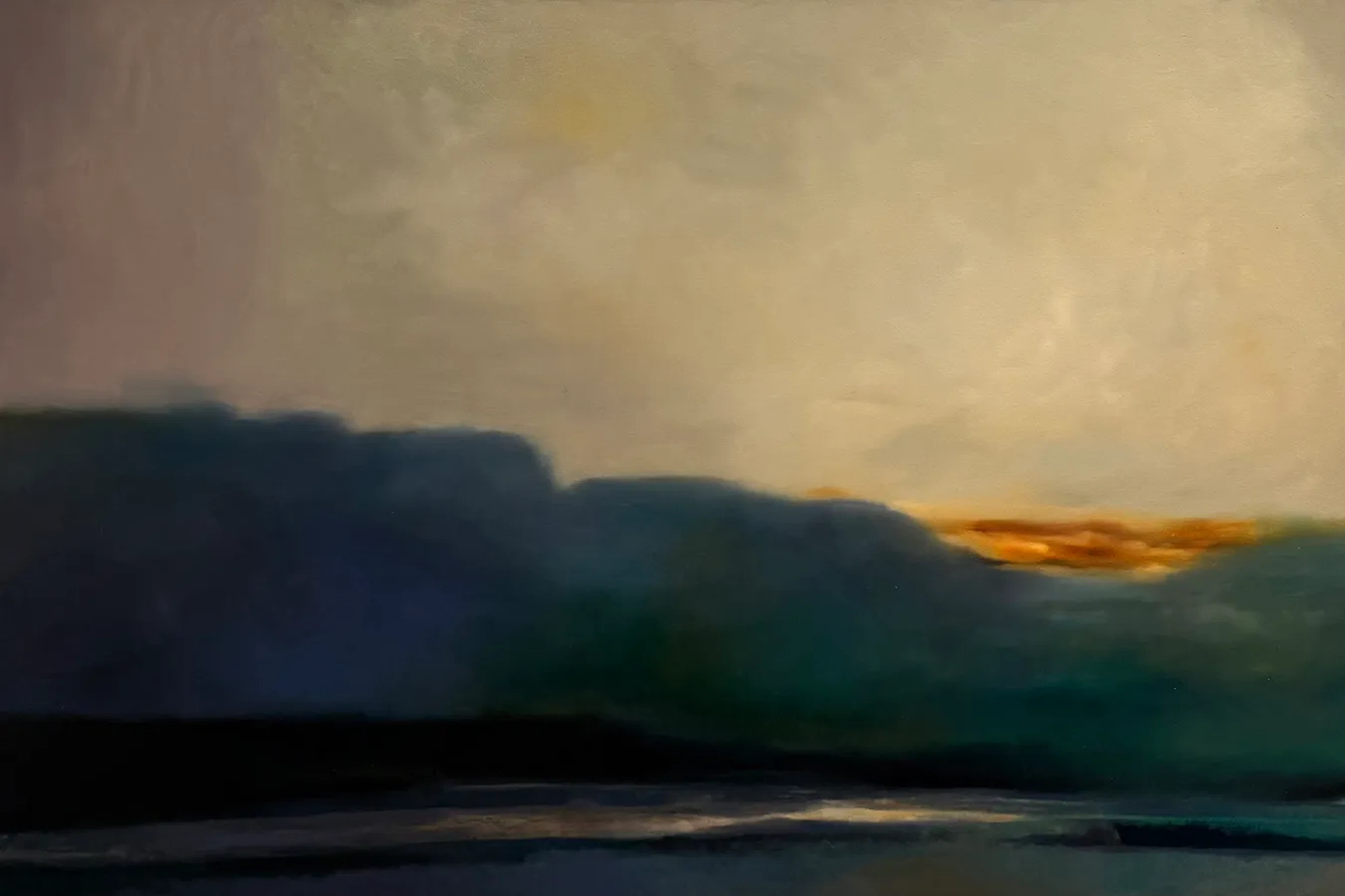 Jon Holm ”Antibes” oil painting on canvas