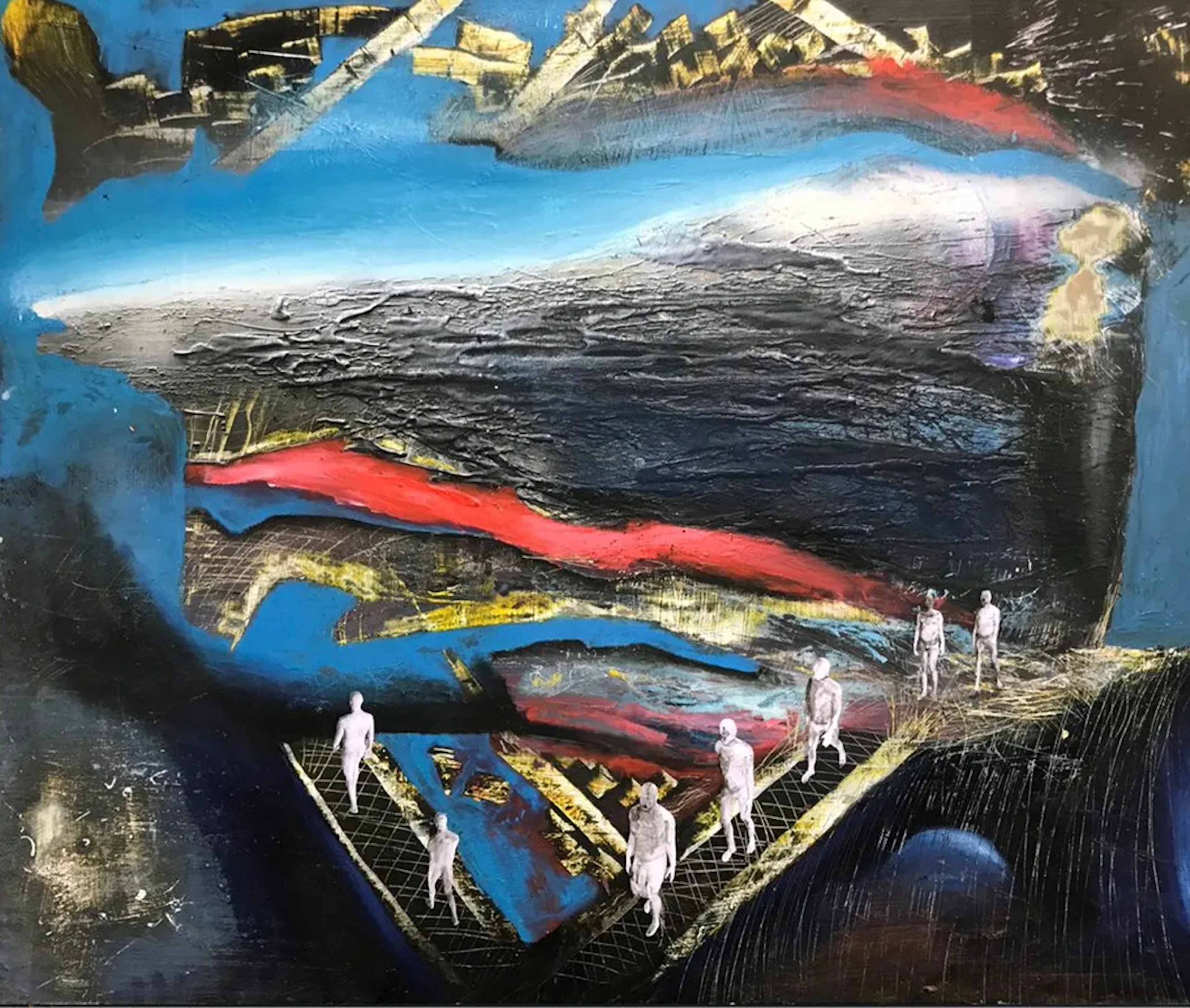 Jussi Meuronen ”Something is happening” Mixed media