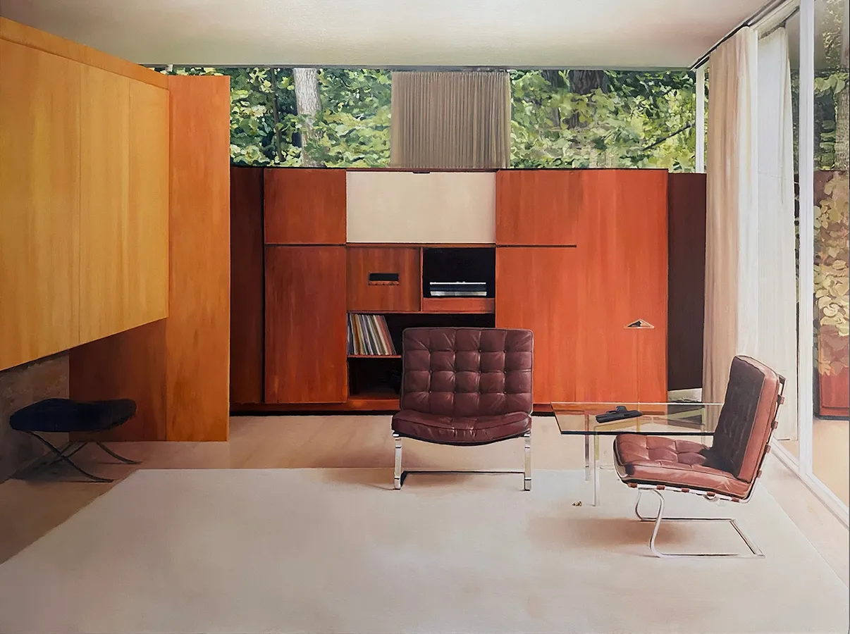 Jon Holm ”The aftermath II” oil on canvas