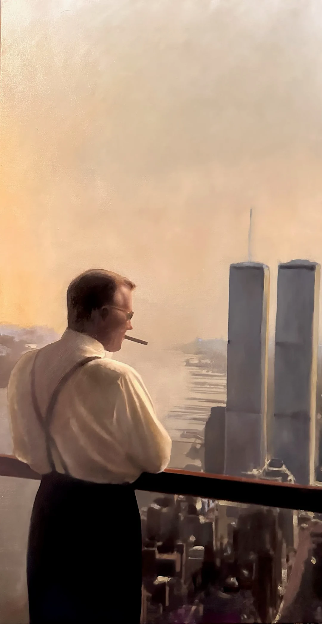 Jon Holm ”The lonely Emperor” oil on canvas