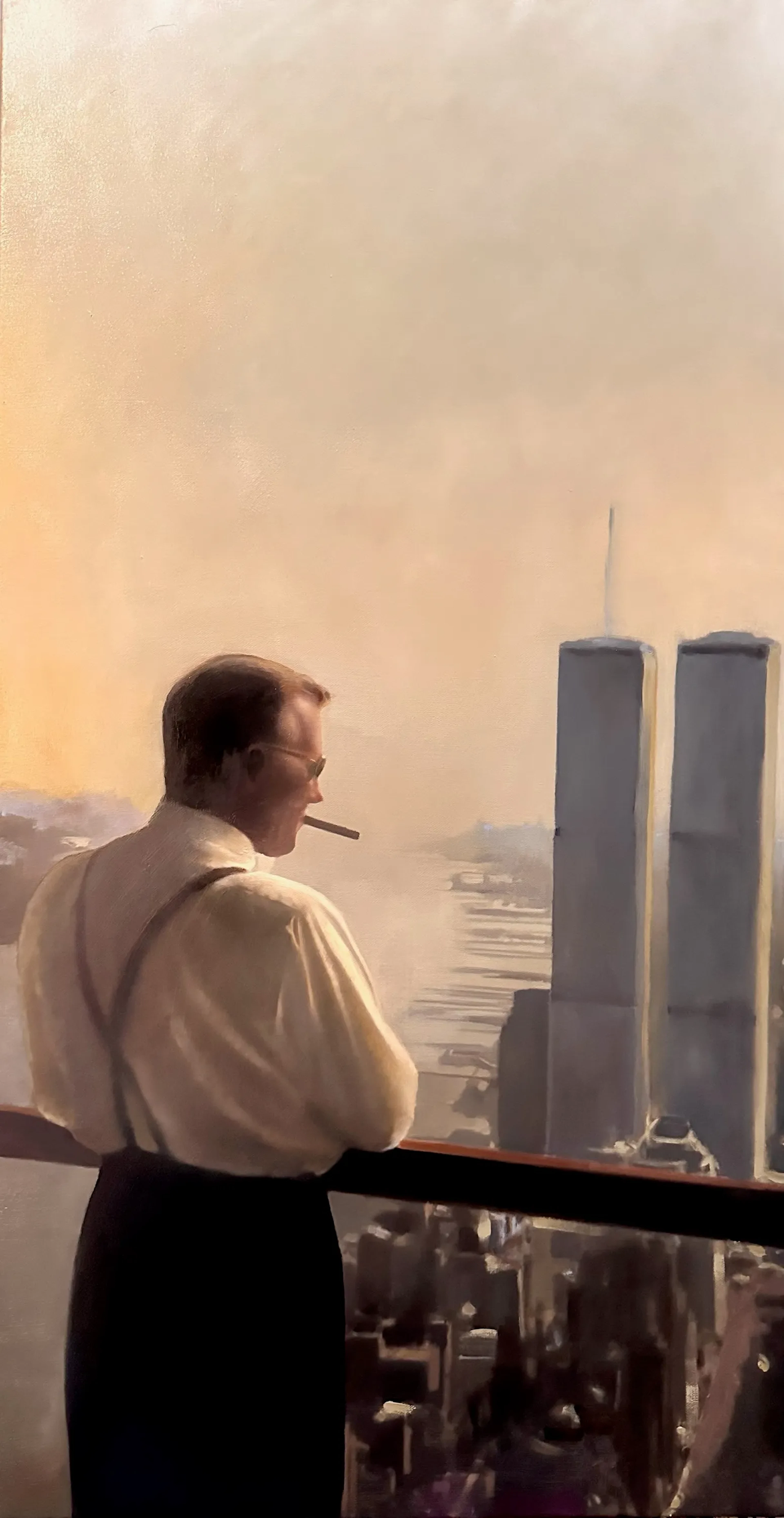 Jon Holm ”The lonely Emperor” oil on canvas