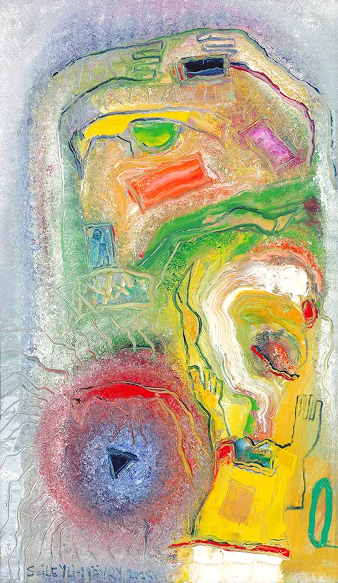 Soile Yli-Mäyry ”Burning hand II” Oil on canvas