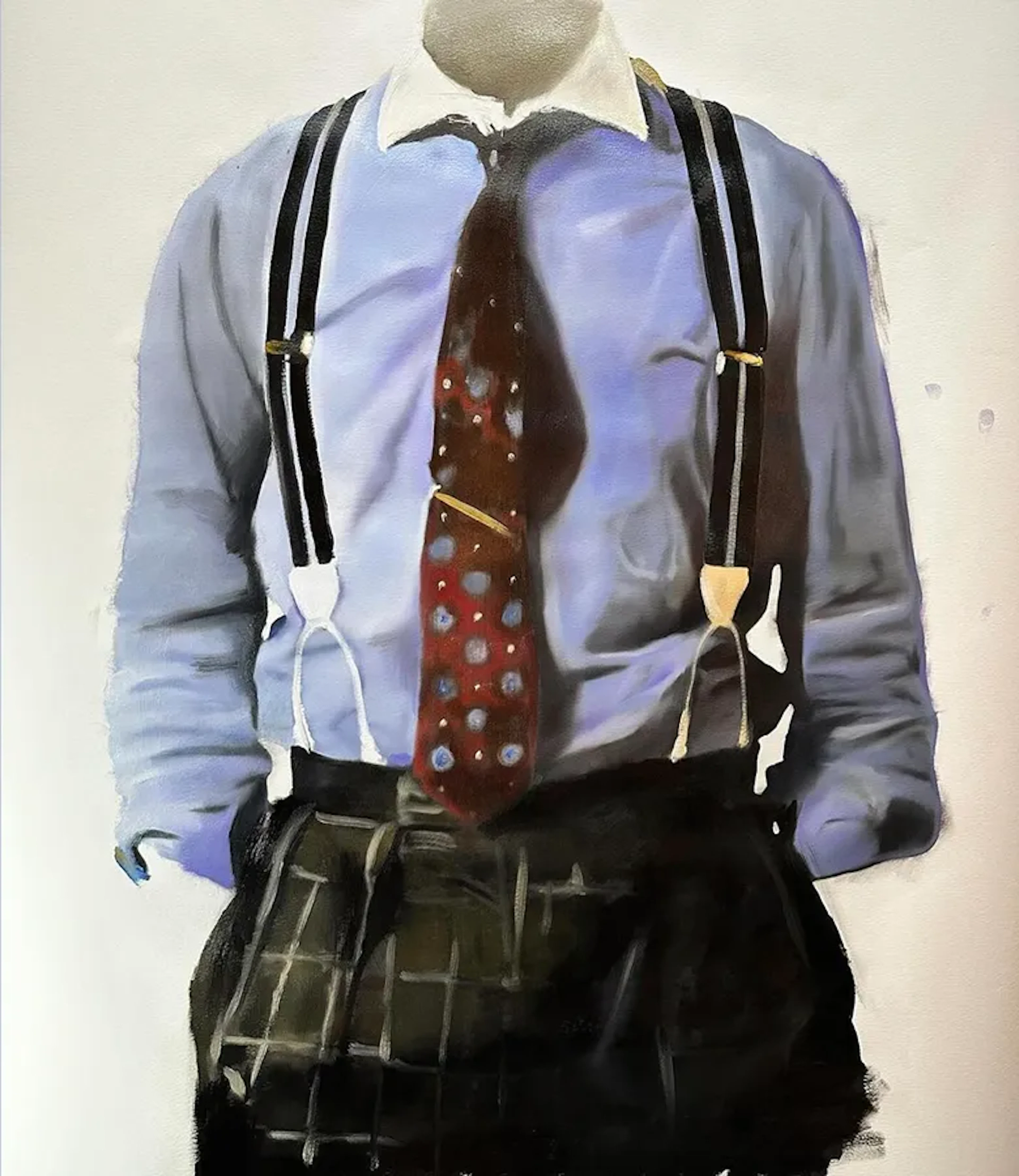 Jon Holm ”The Broker” oil on canvas