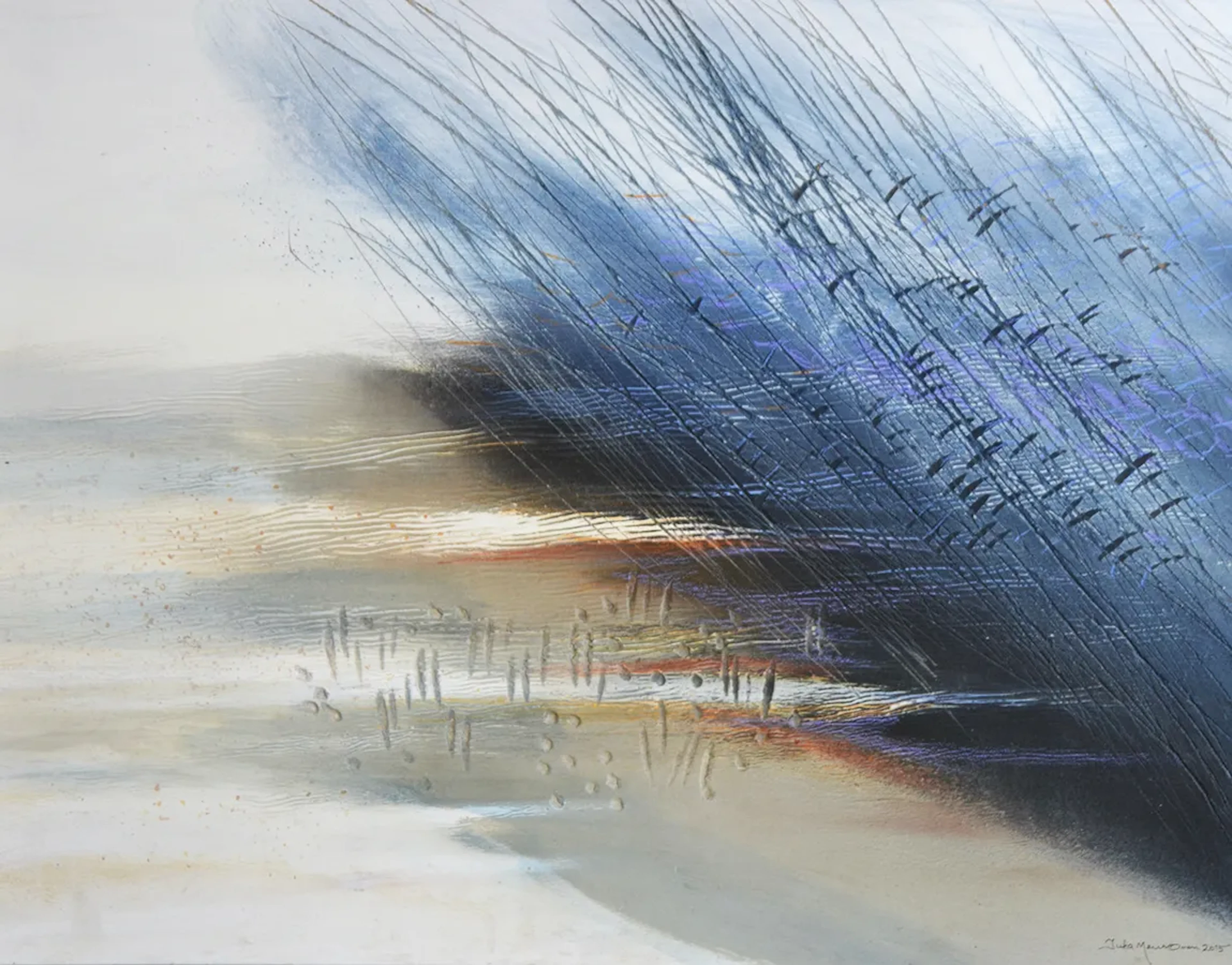 Juha Meuronen ”Kallt ljus” Mixed media