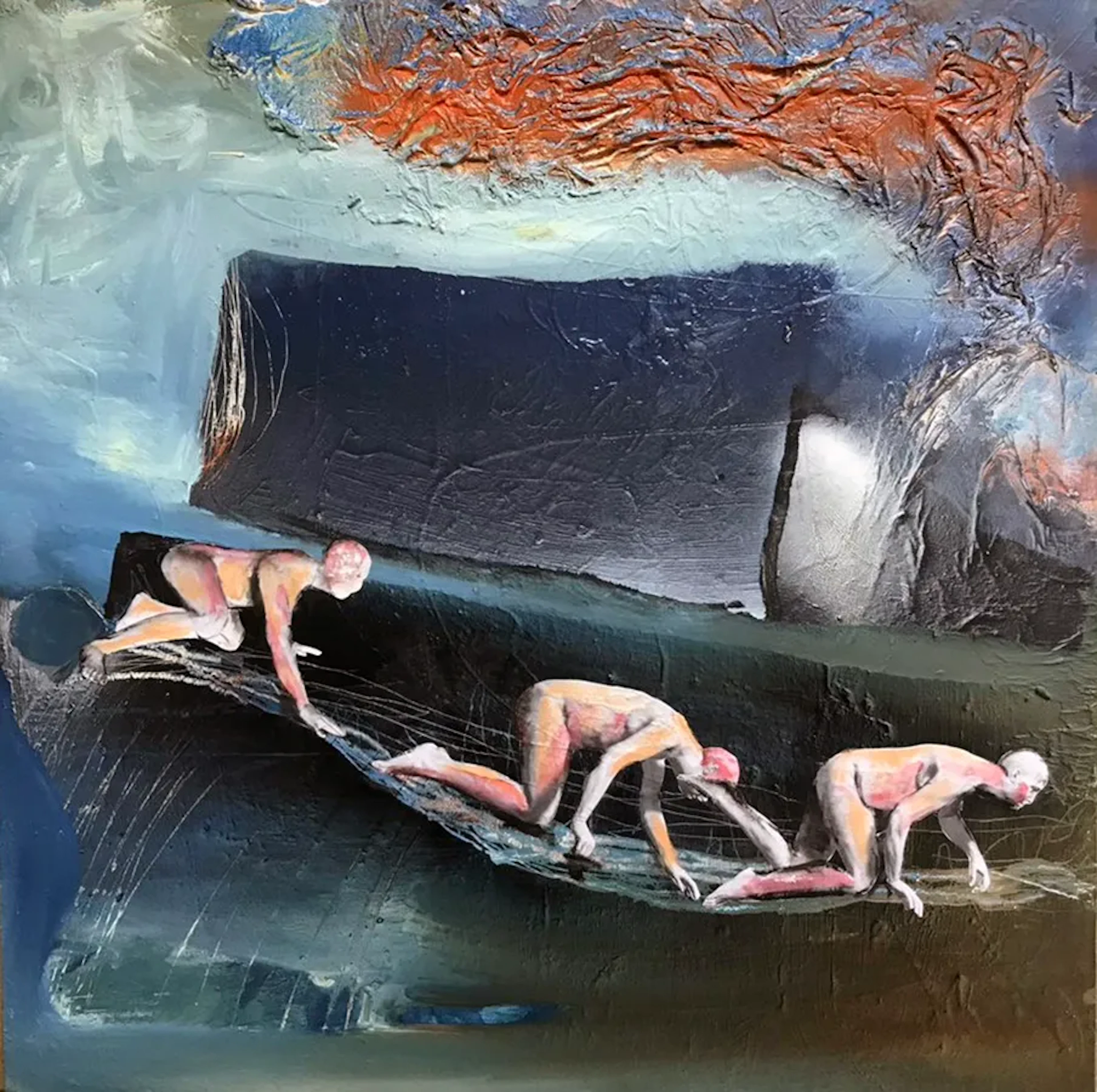Jussi Meuronen ”Hiding underground” Mixed media