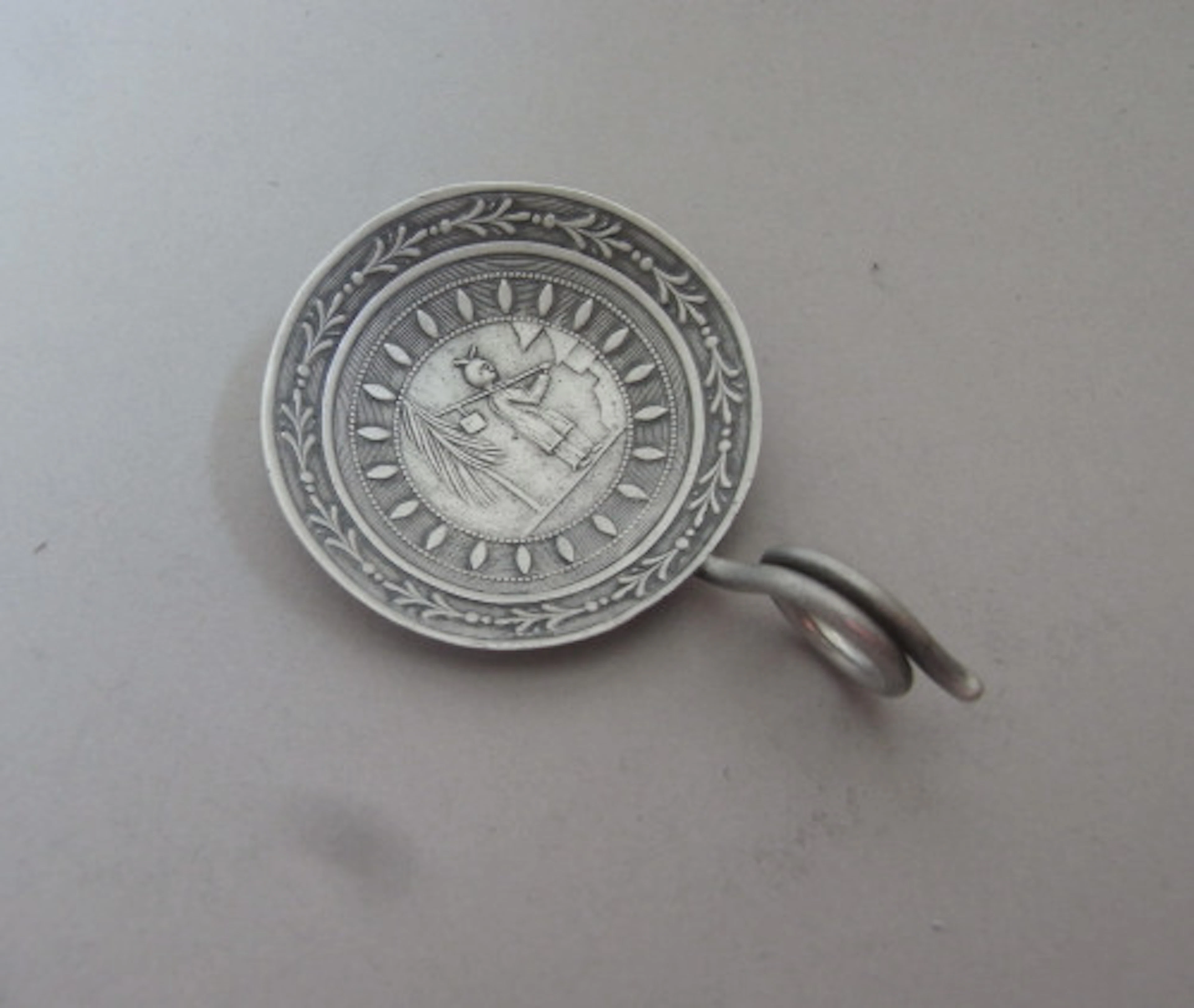 An extremely rare George III Chinoiserie Tea Caddy Spoon made most