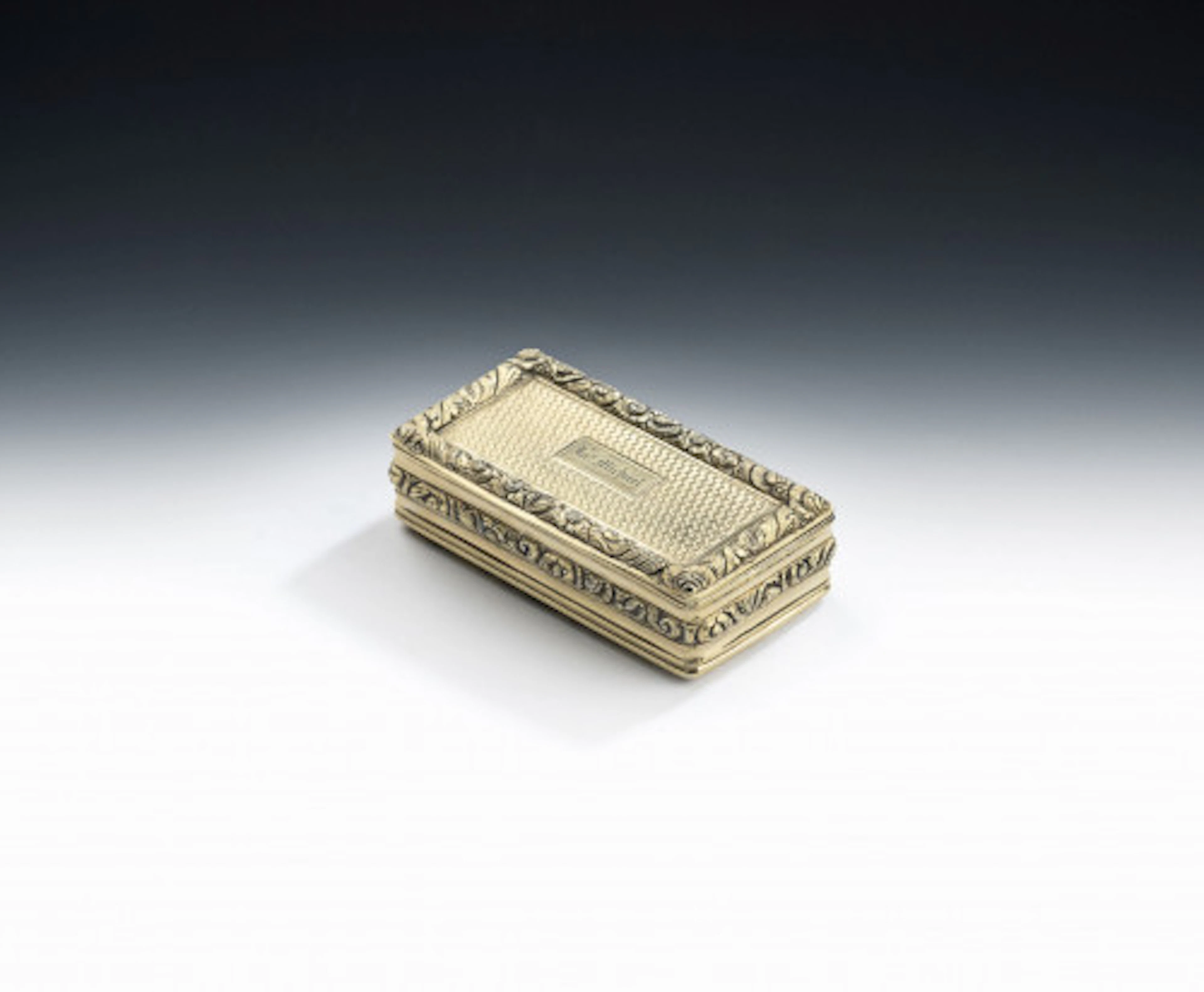 A very fine, and unusual, George IV silver gilt Snuff Box made in