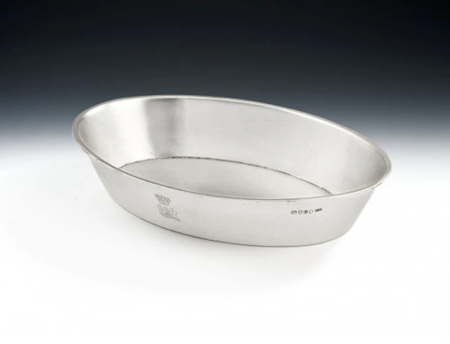 FROM BURGHLEY HOUSE. A very rare George III Pie Dish made in London