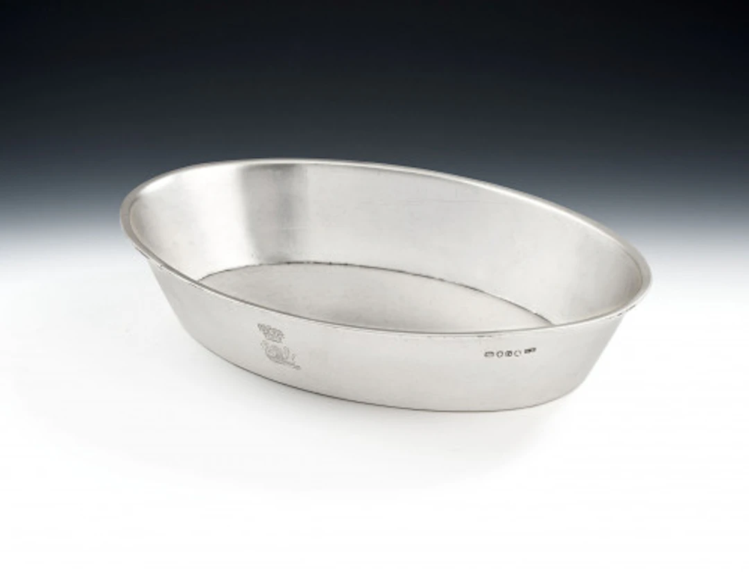 FROM BURGHLEY HOUSE. A very rare George III Pie Dish made in London