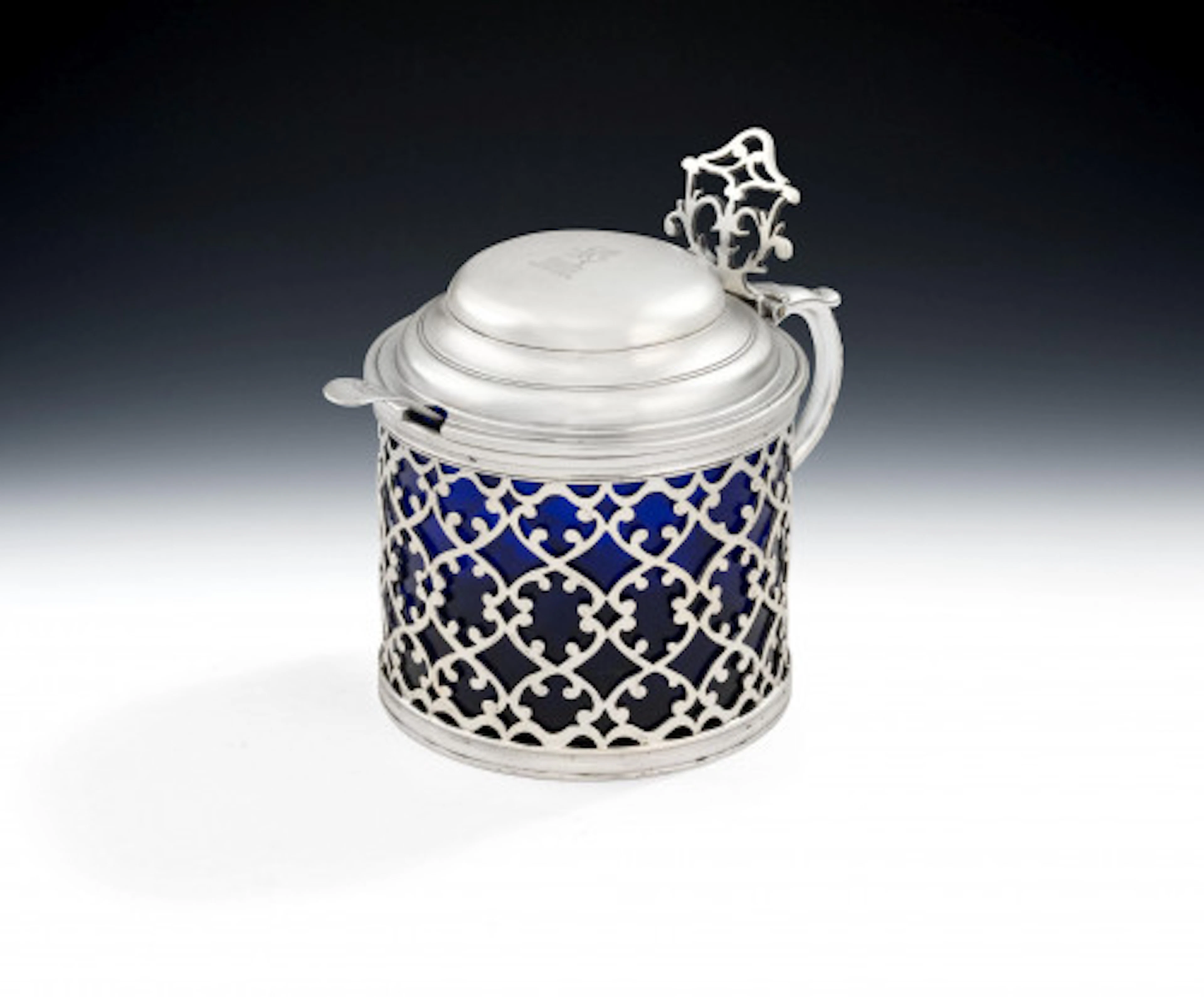 A very rare early George III Mustard Pot, of very large size, made