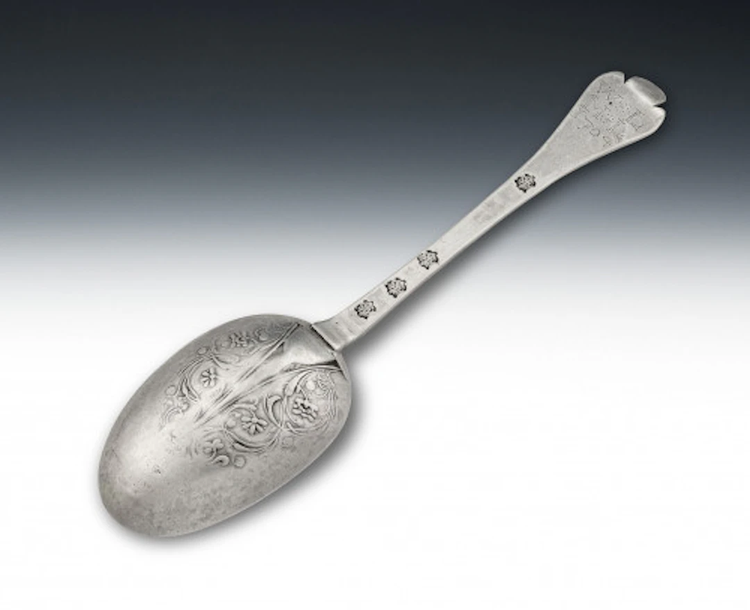 An exceptional early Queen Anne West Country Laceback Trefid Betrothal