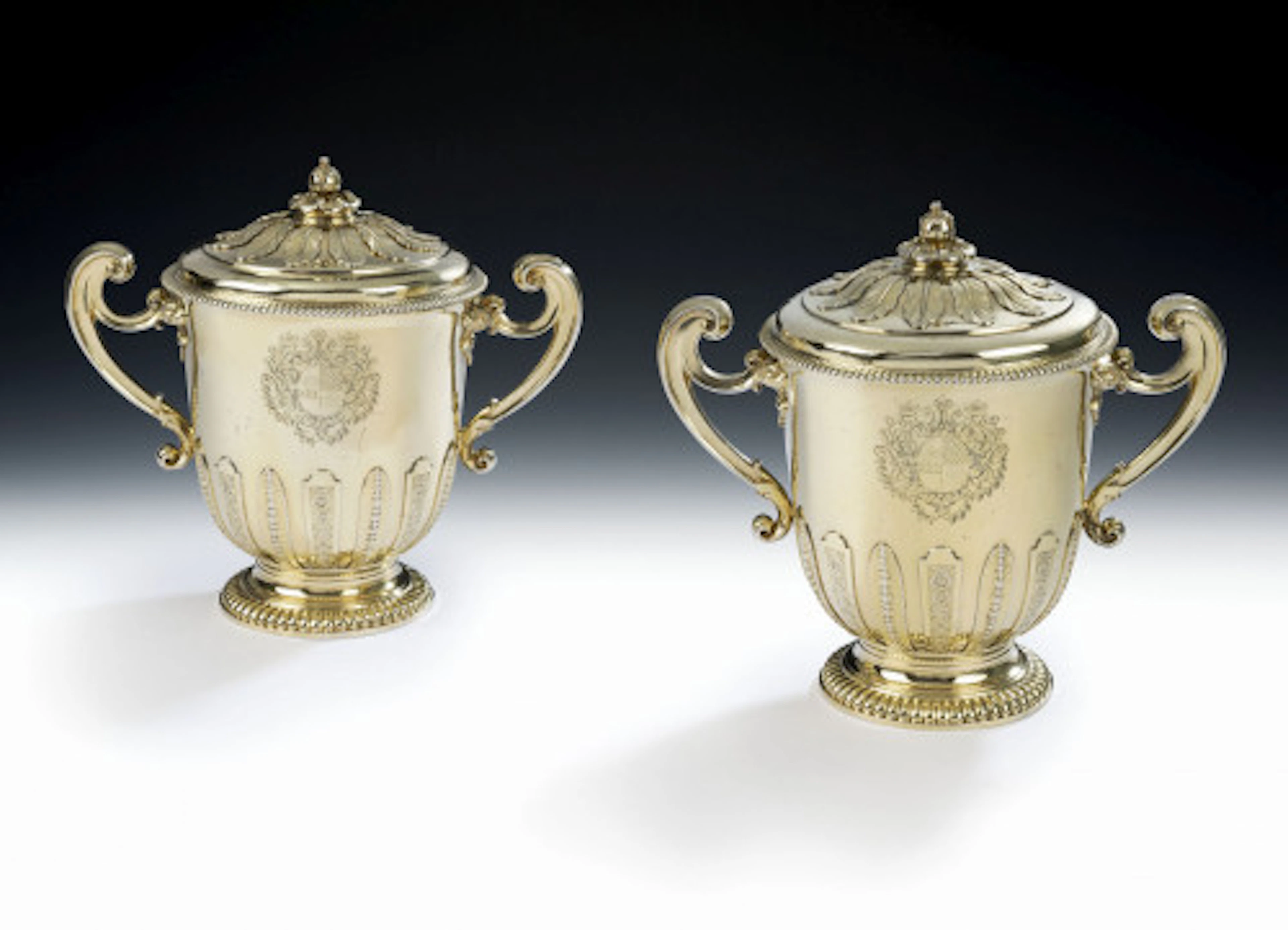 The Gorges Cups & Covers. An important pair of early Queen Anne Britannia