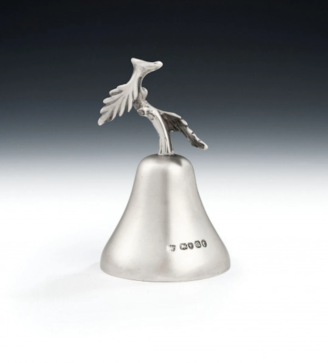 A rare cast table bell made in London in 1851 by Charles & George Fox.