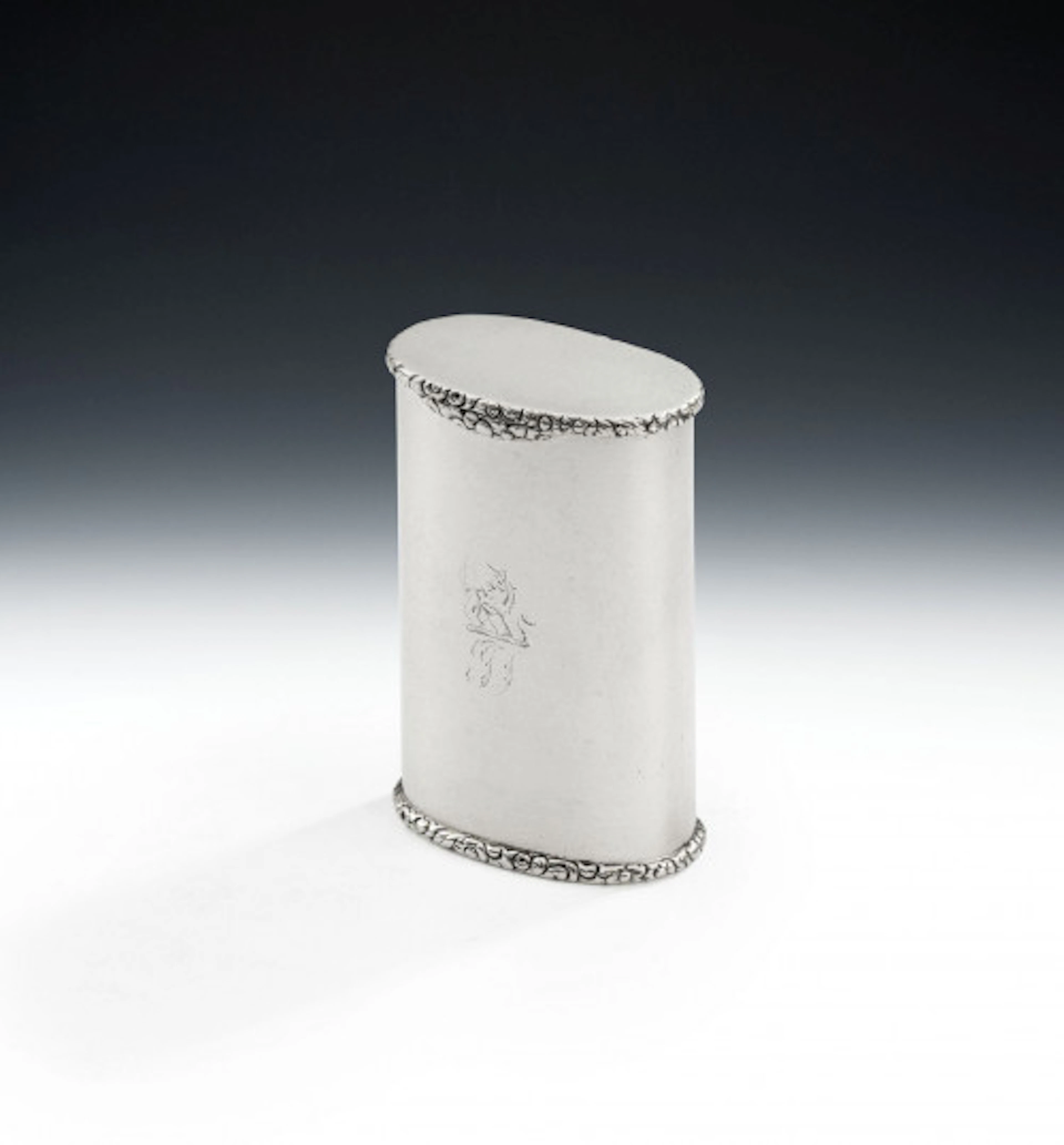 John Linnit. A very unusual George III Standing Snuff Canister made