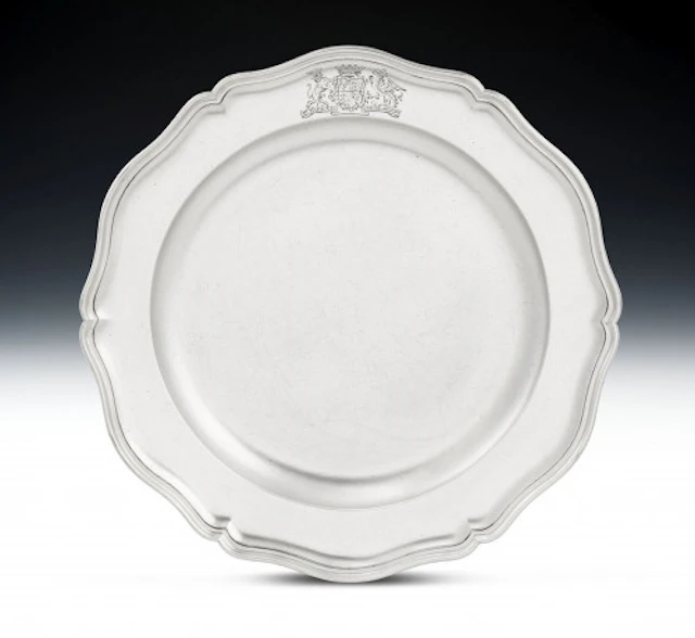 The Badminton House Sideboard Dish made in London in 1775 by Frederick Kandler.