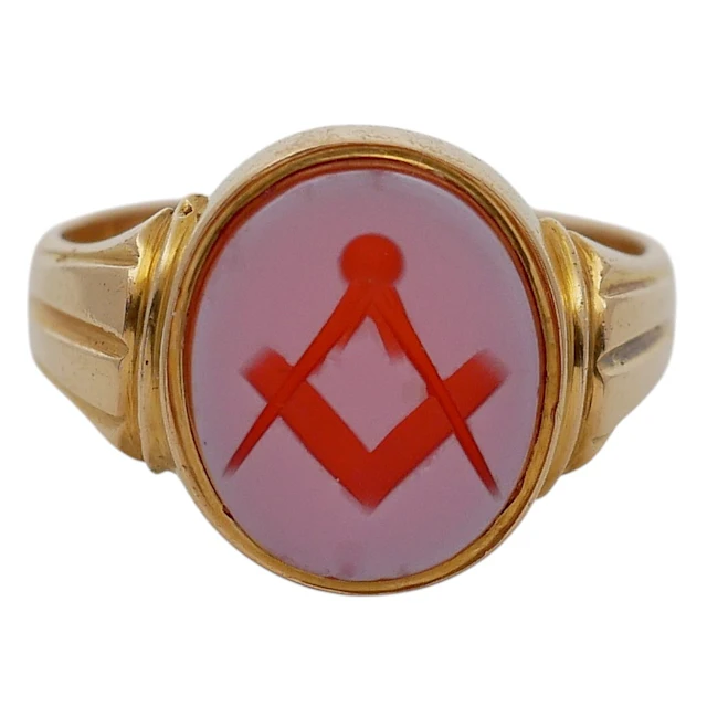 Antique Masonic Gentleman’s Gold Ring
