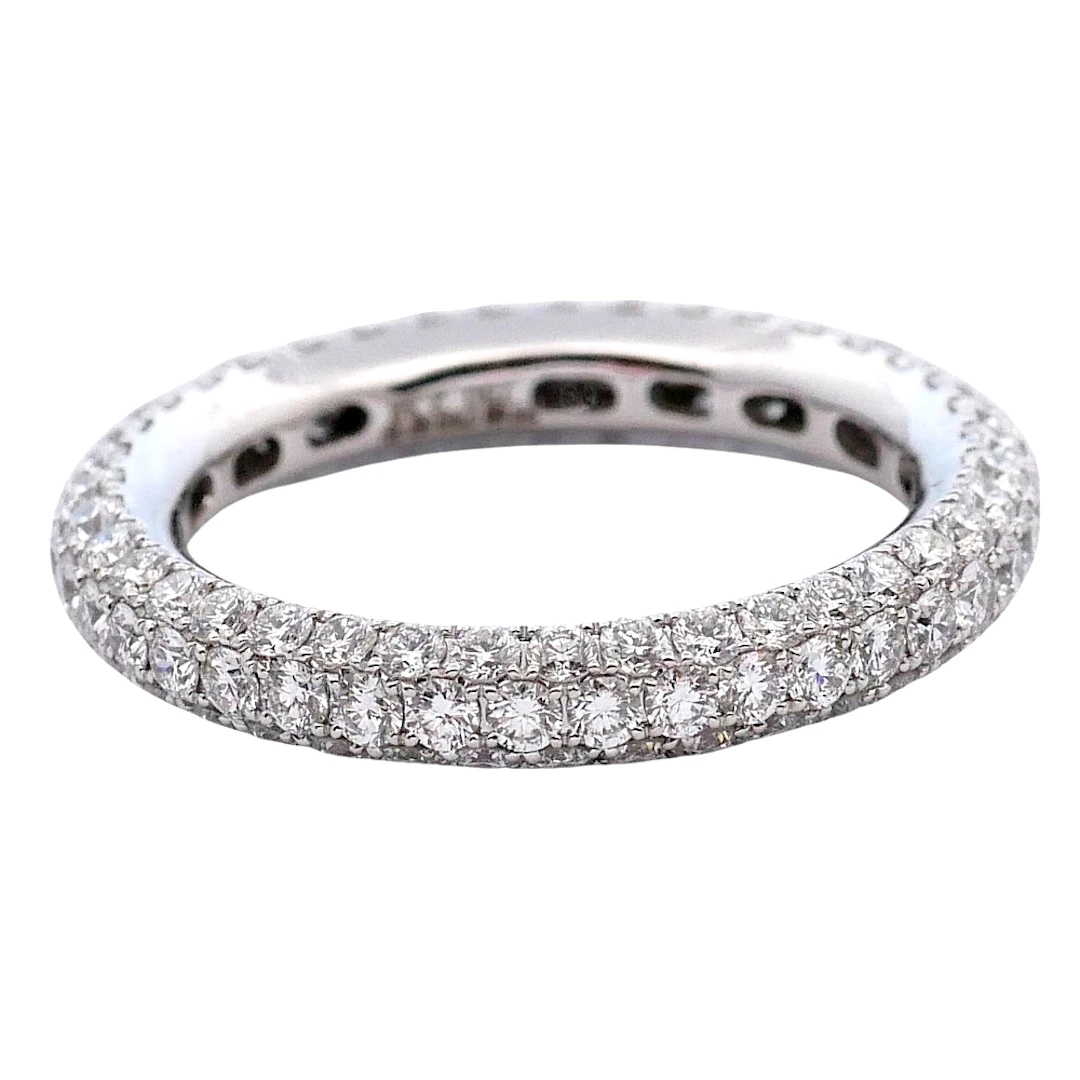 Three Row Diamond Full Eternity Ring